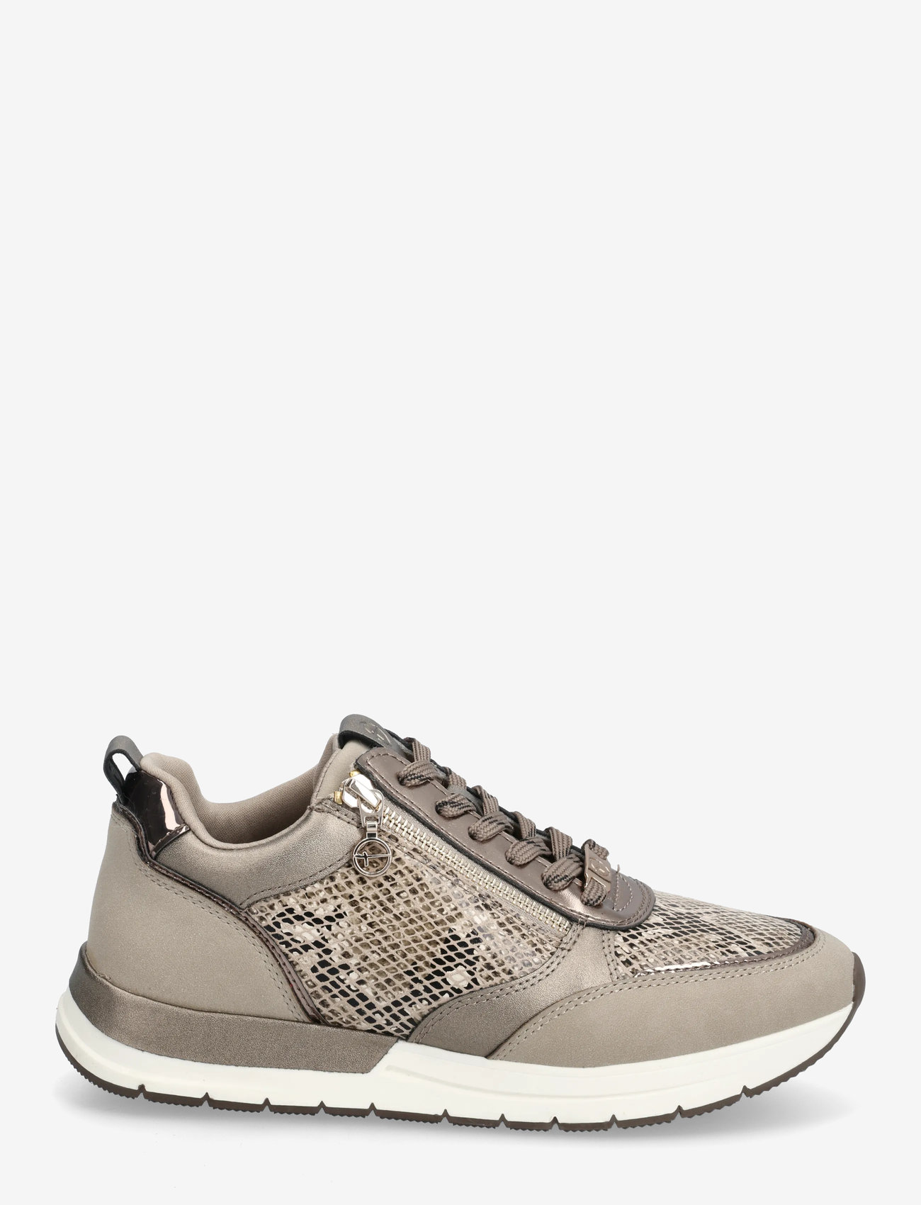 Tamaris - Women Lace-up - madala säärega tossud - taupe/snake - 1