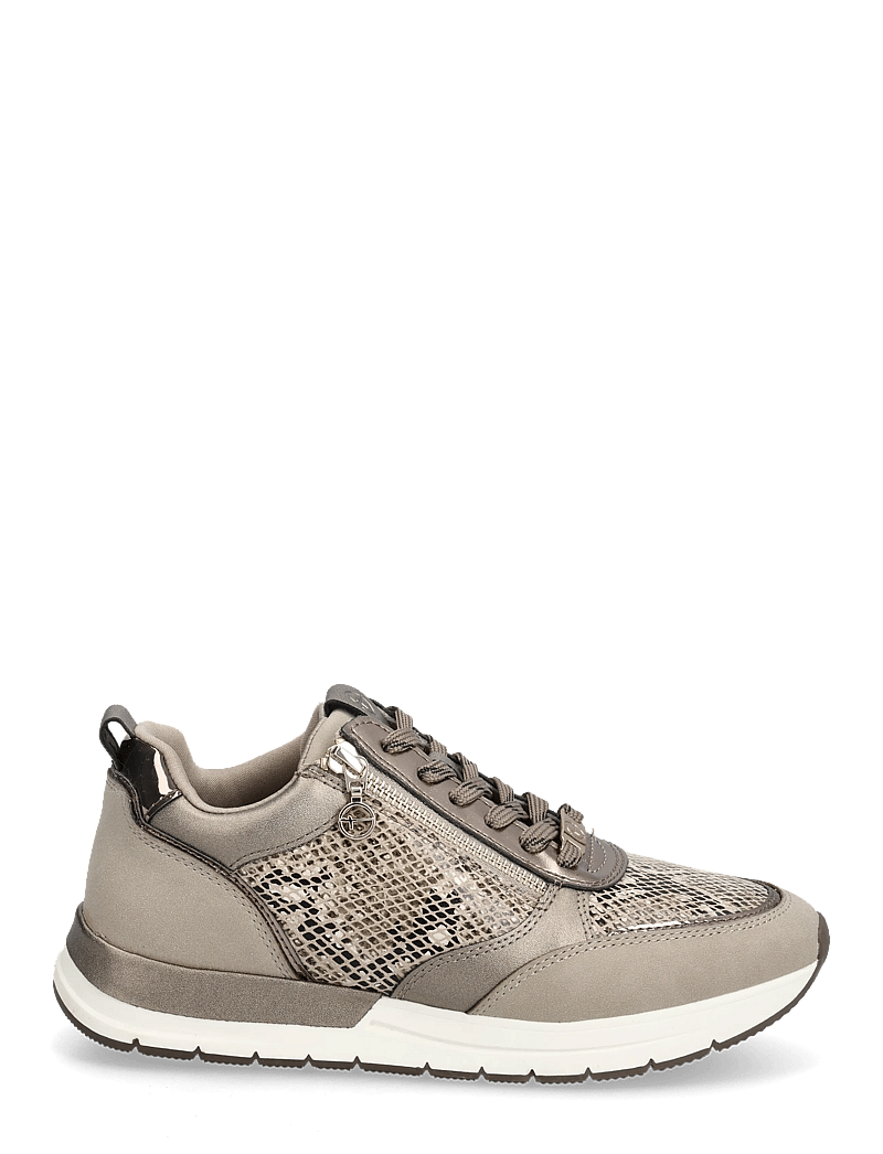 Tamaris - Women Lace-up - sneakers med lavt skaft - taupe/snake - 1