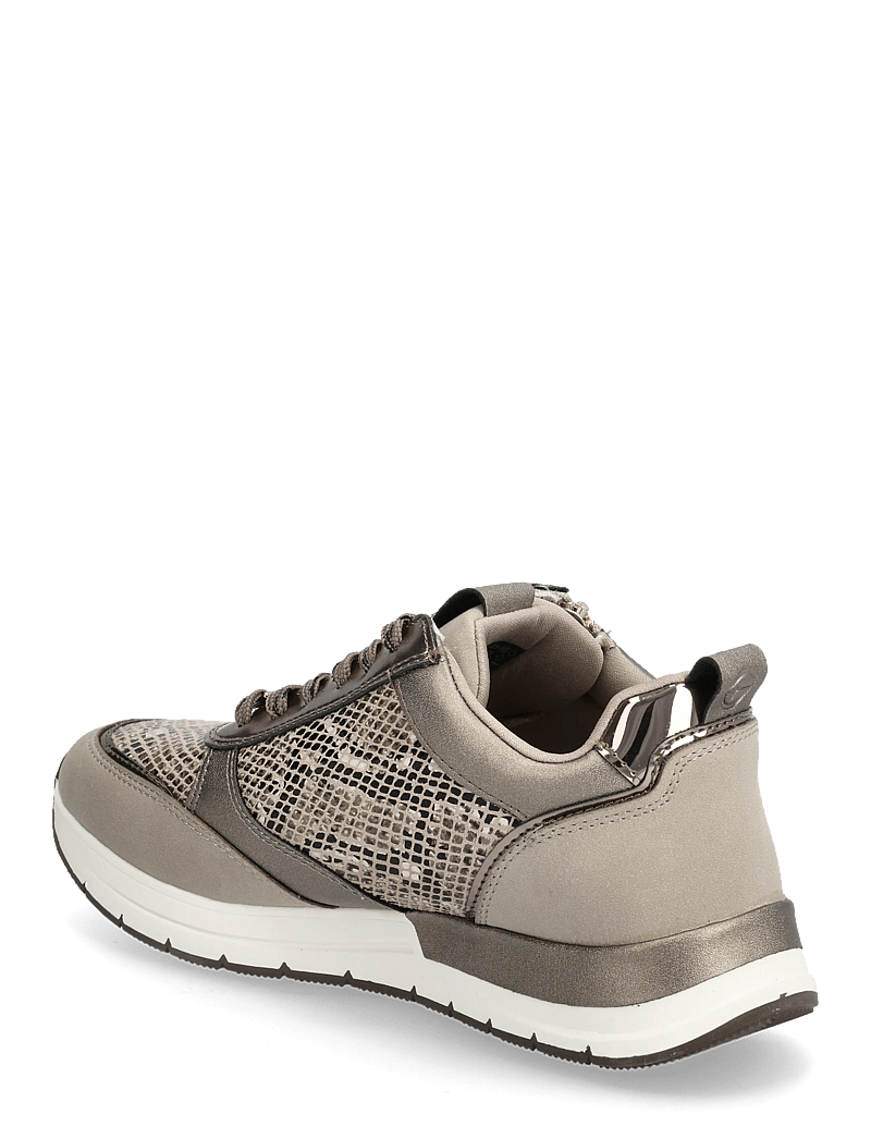 Tamaris - Women Lace-up - sneakers med lavt skaft - taupe/snake - 2