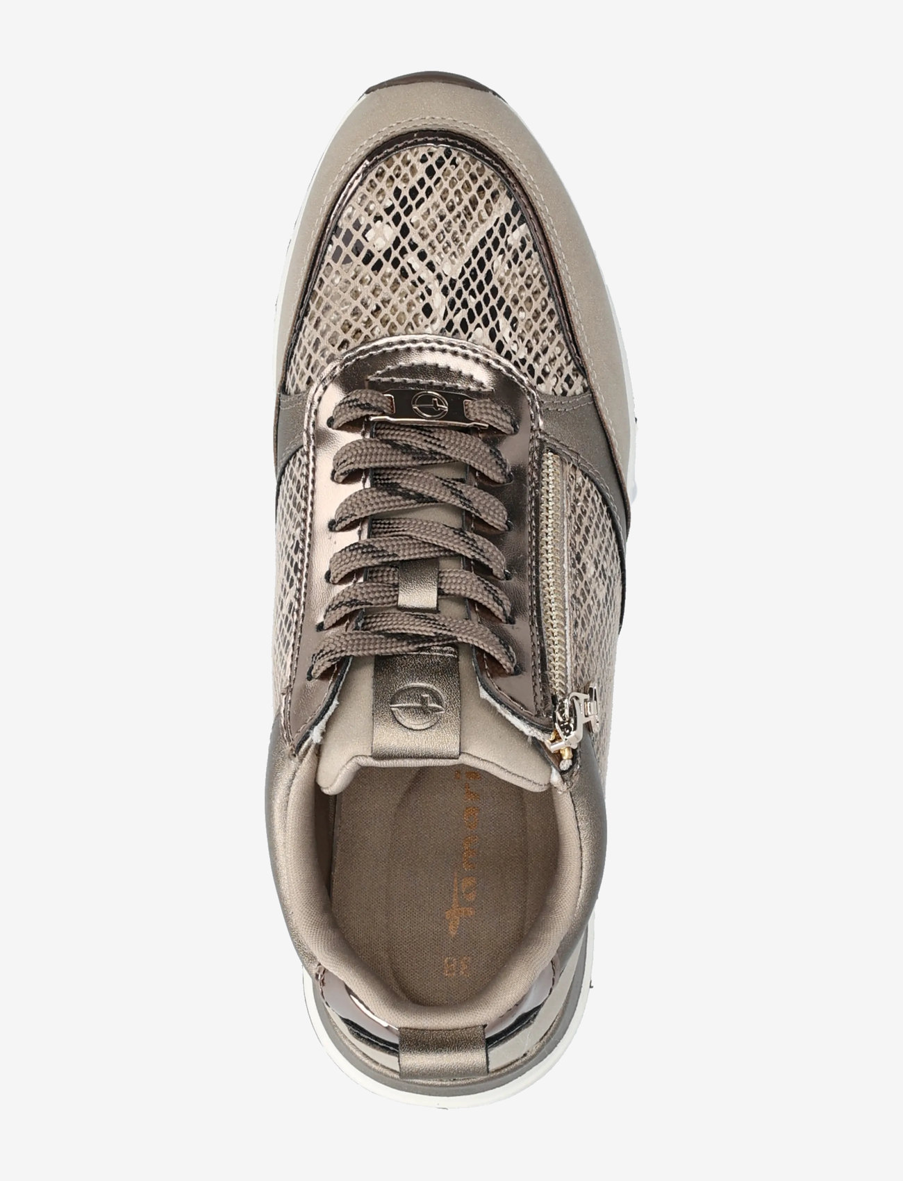 Tamaris - Women Lace-up - madala säärega tossud - taupe/snake - 3