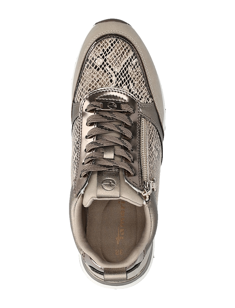 Tamaris - Women Lace-up - sneakers med lavt skaft - taupe/snake - 3