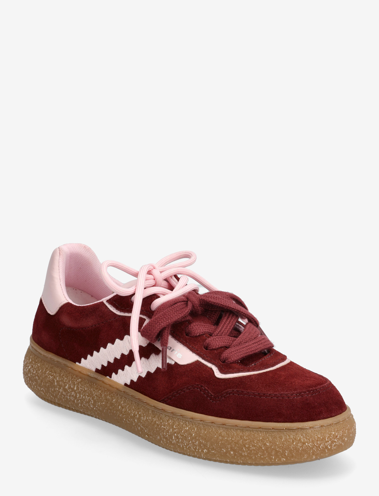 Tamaris - Women Lace-up - low top sneakers - merlot comb - 0