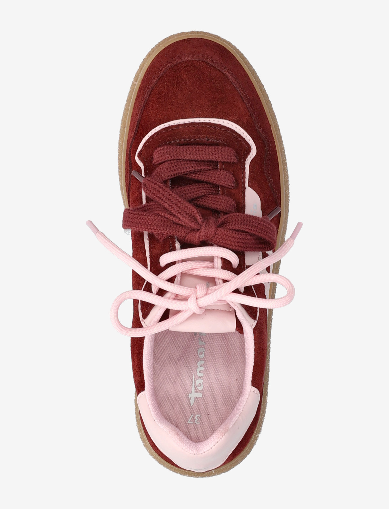 Tamaris - Women Lace-up - low top sneakers - merlot comb - 3