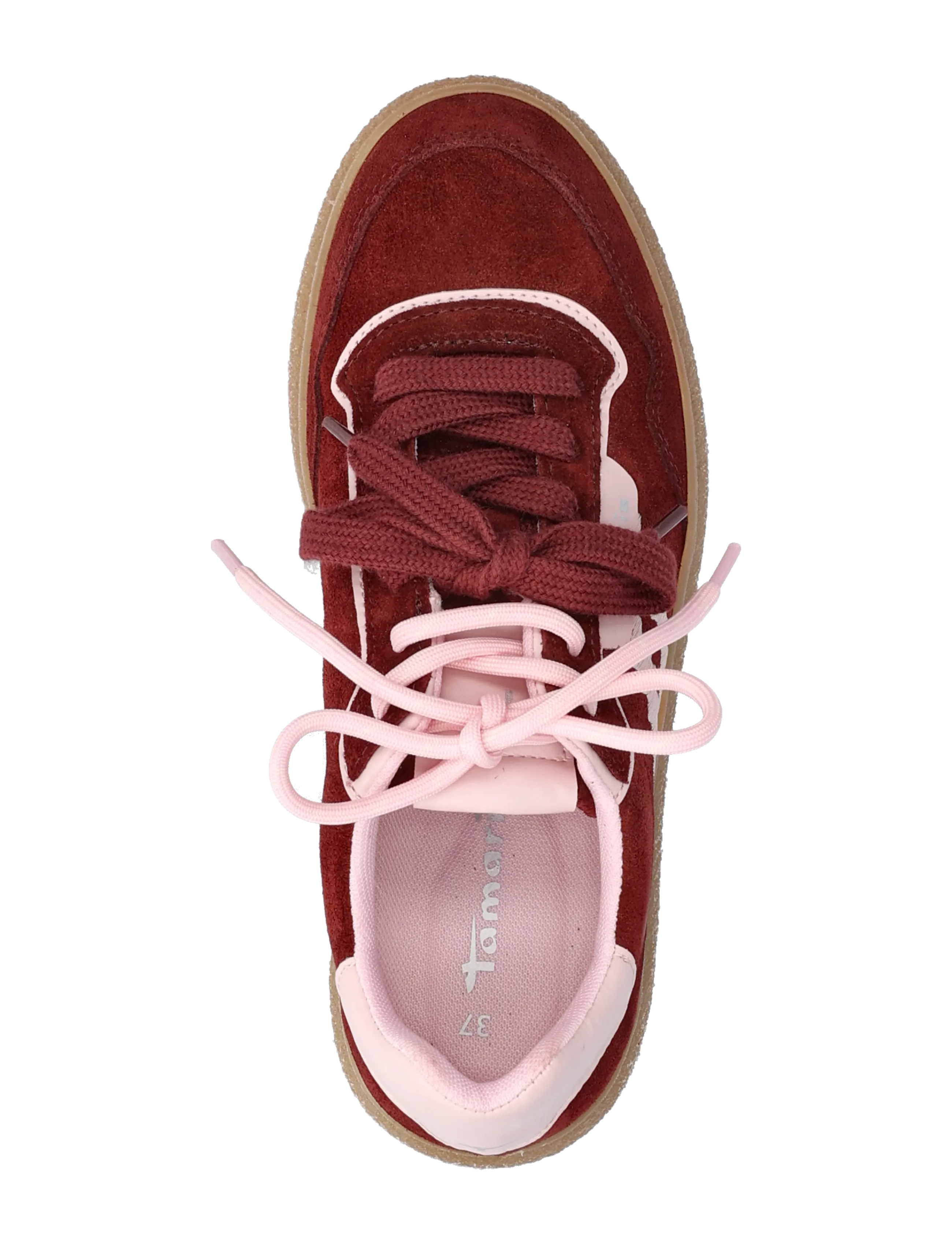Tamaris - Women Lace-up - low top sneakers - merlot comb - 3