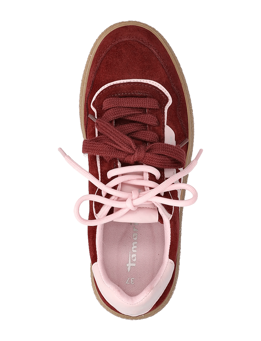 Tamaris - Women Lace-up - låga sneakers - merlot comb - 3