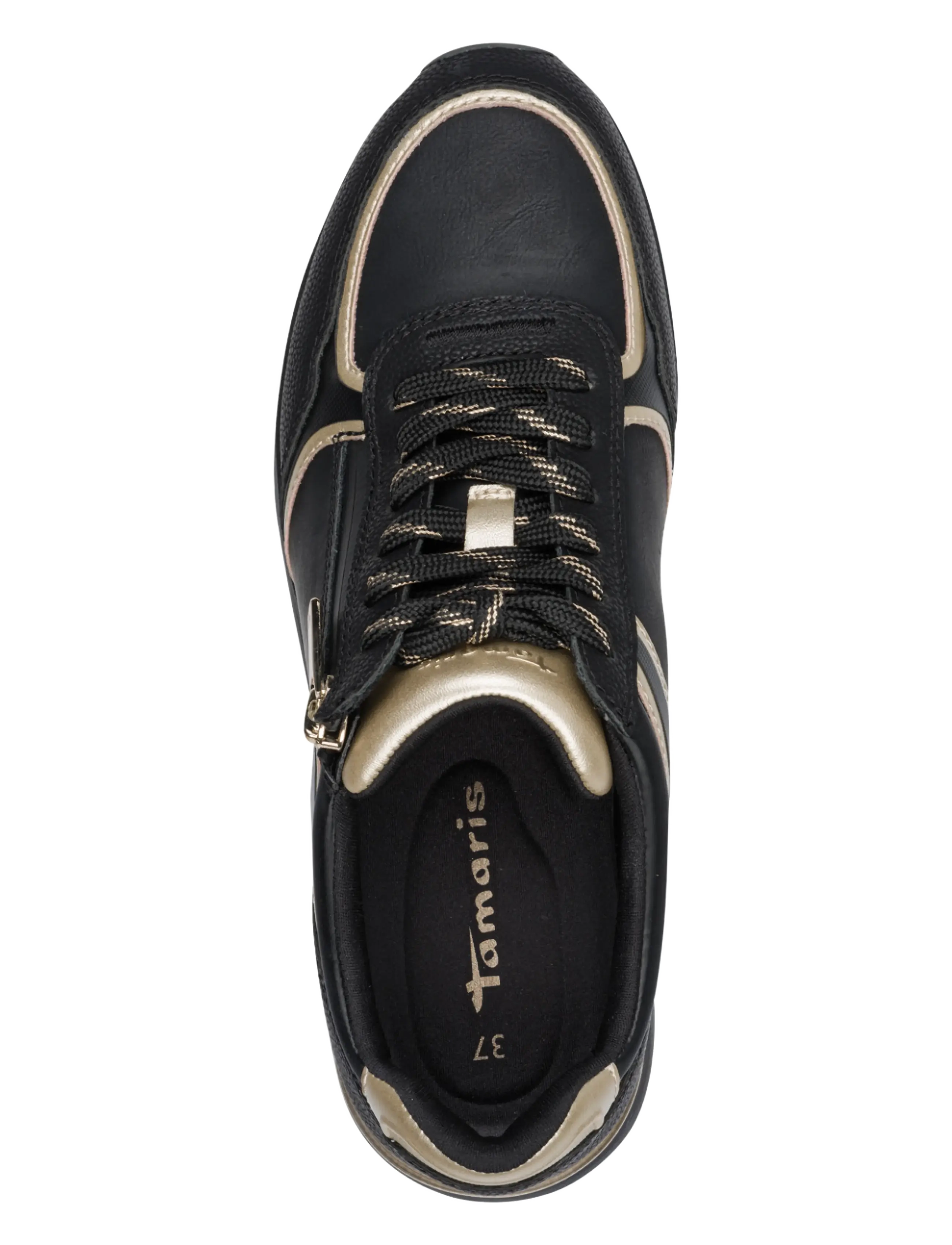 Tamaris - Women Lace-up - niedrige sneaker - black comb - 4