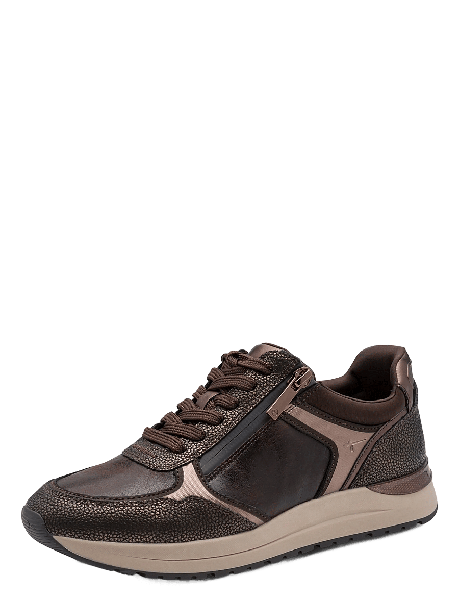 Tamaris - Women Lace-up - mocca comb - 0