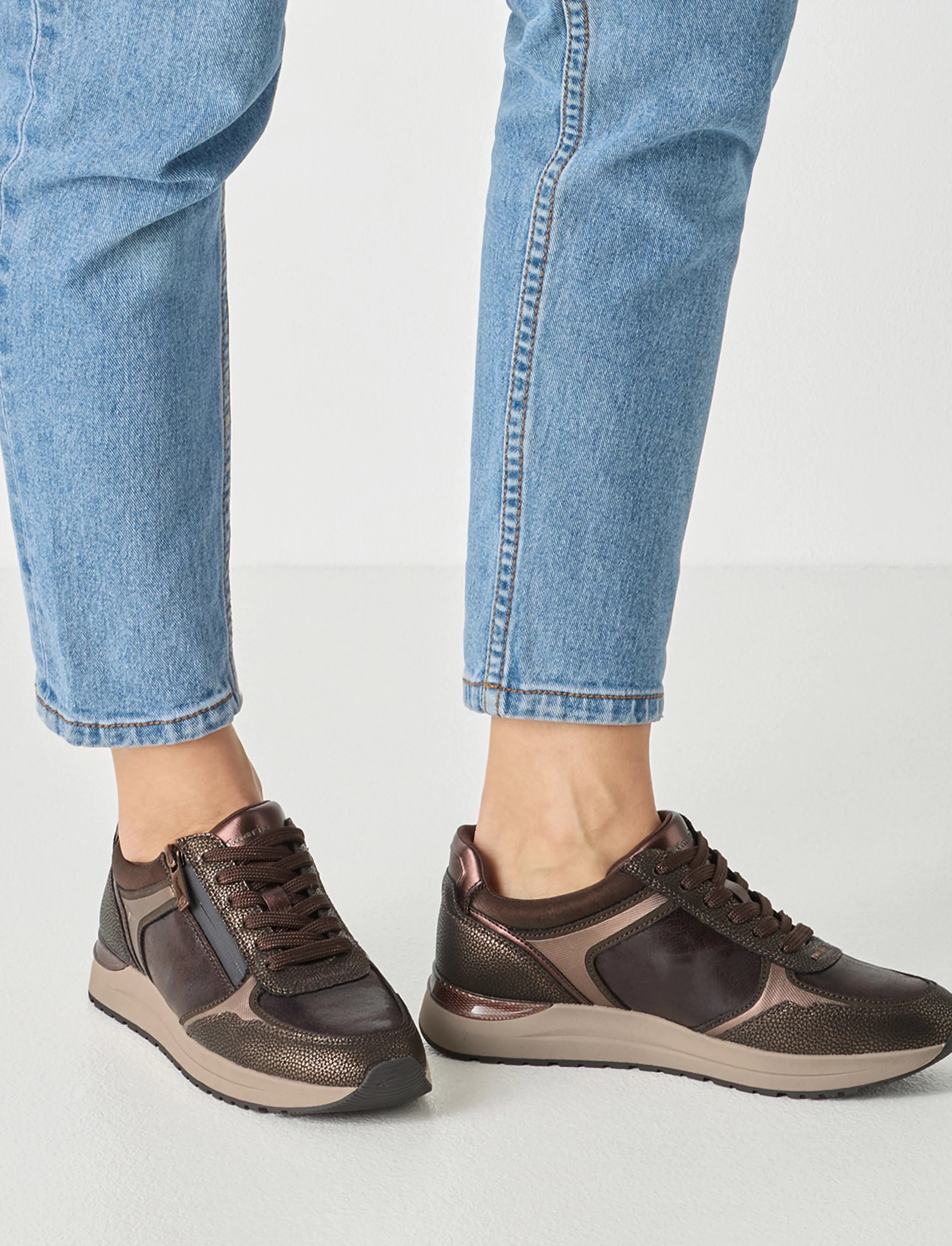 Tamaris - Women Lace-up - mocca comb - 5
