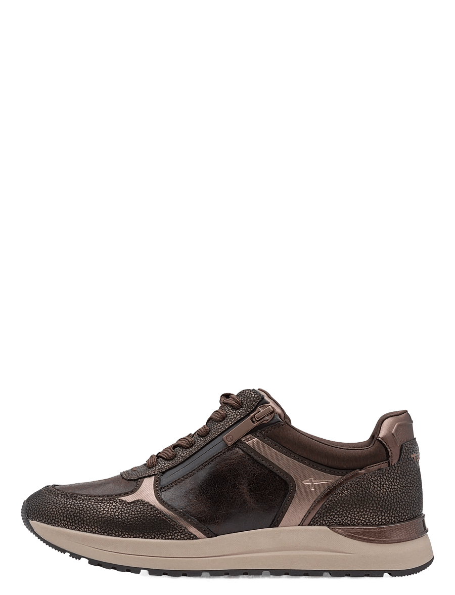 Tamaris - Women Lace-up - mocca comb - 1