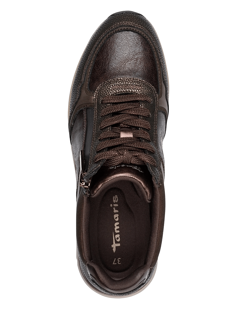 Tamaris - Women Lace-up - mocca comb - 4