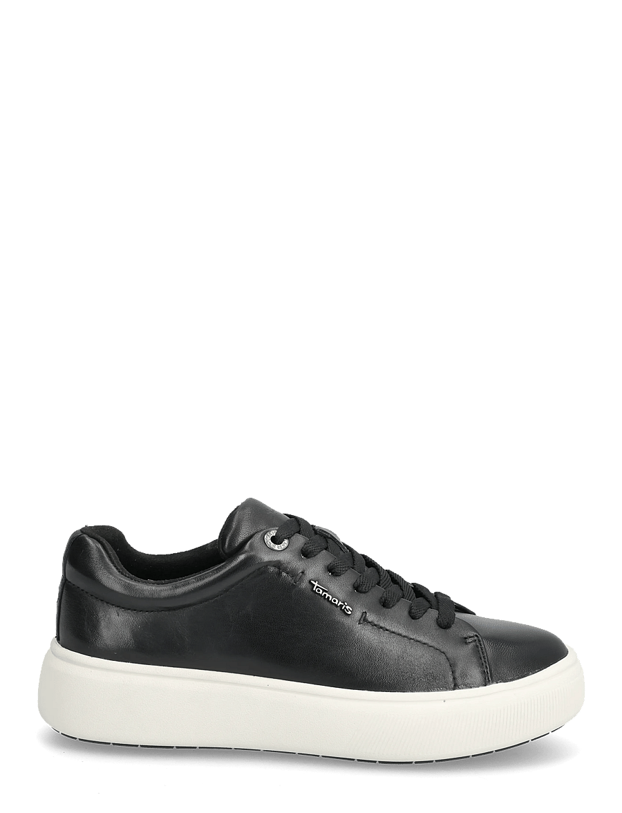 Tamaris - Women Lace-up - low tops - black leather - 1