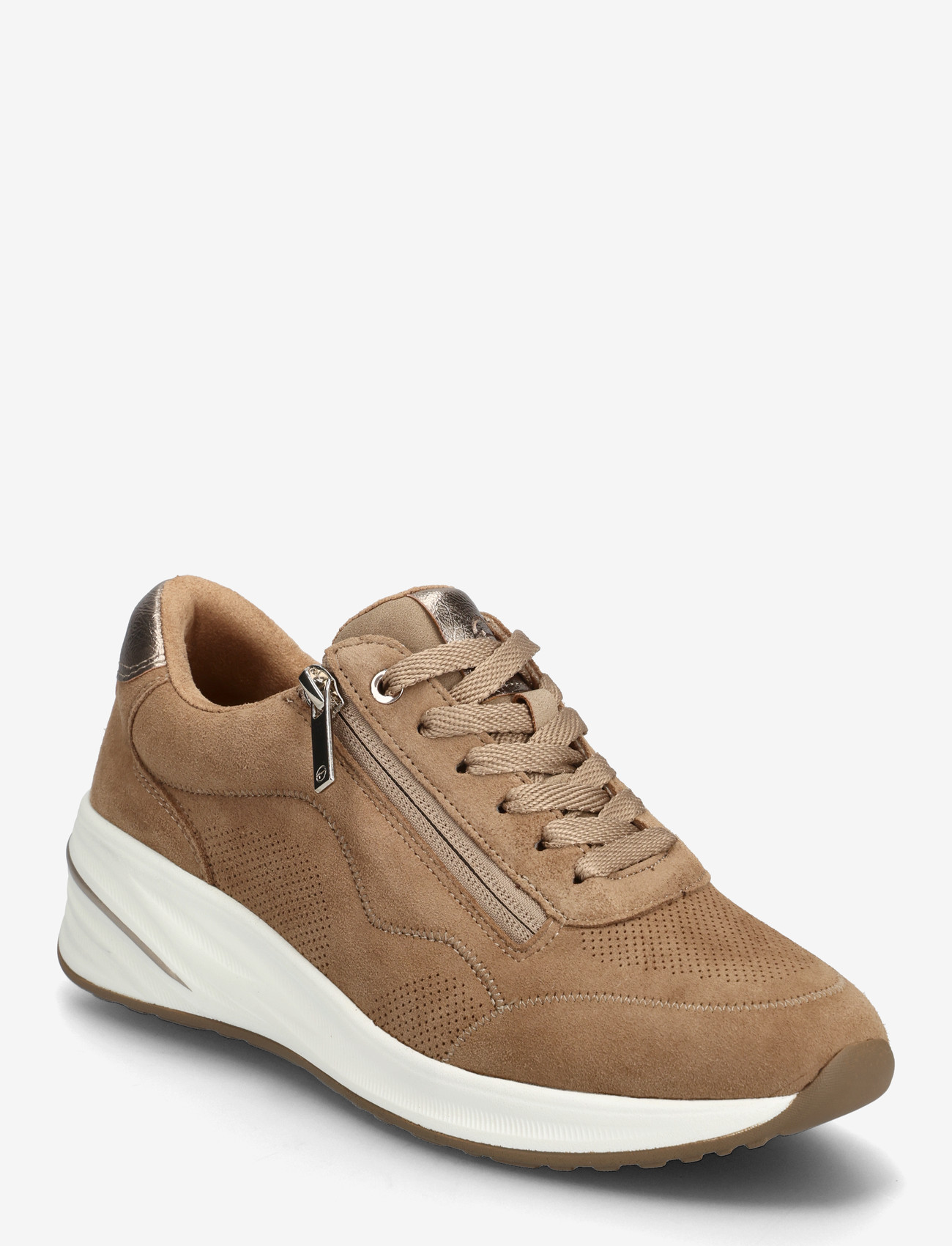 Tamaris - Women Lace-up - camel suede - 0