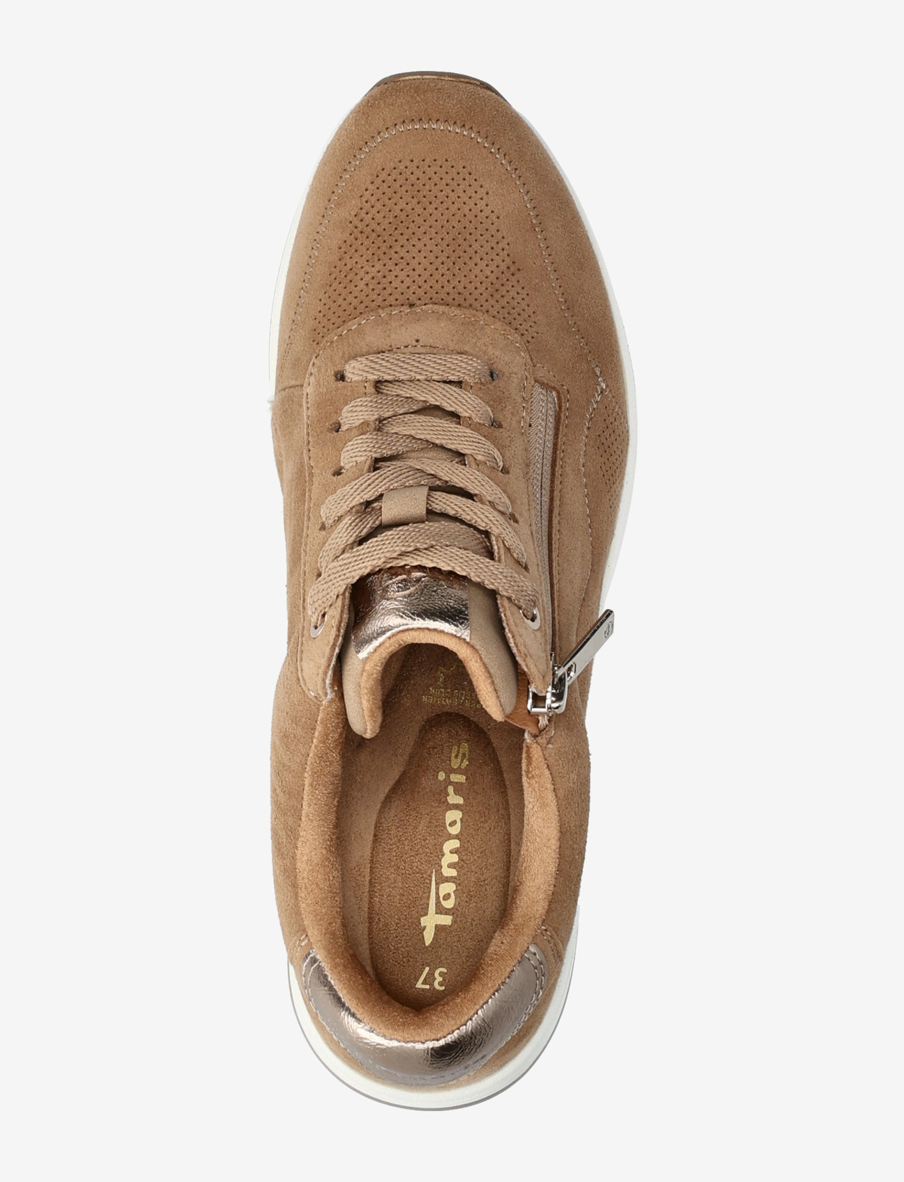 Tamaris - Women Lace-up - camel suede - 3