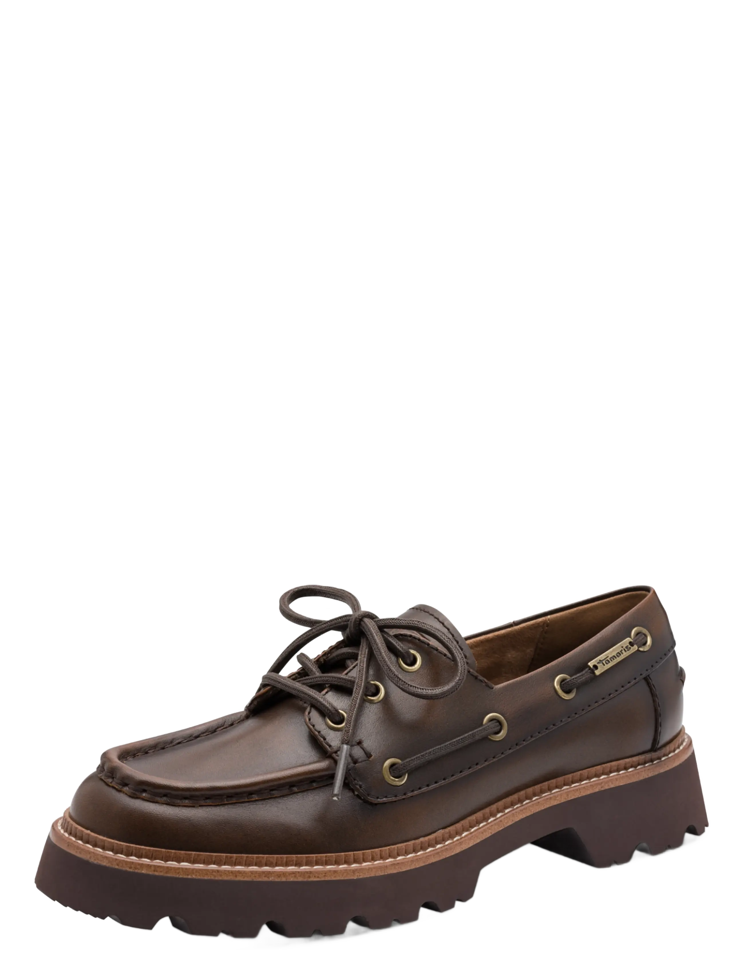 Tamaris Women Lace-Up, 38, Brown, Sko > Laced Sko, Dame