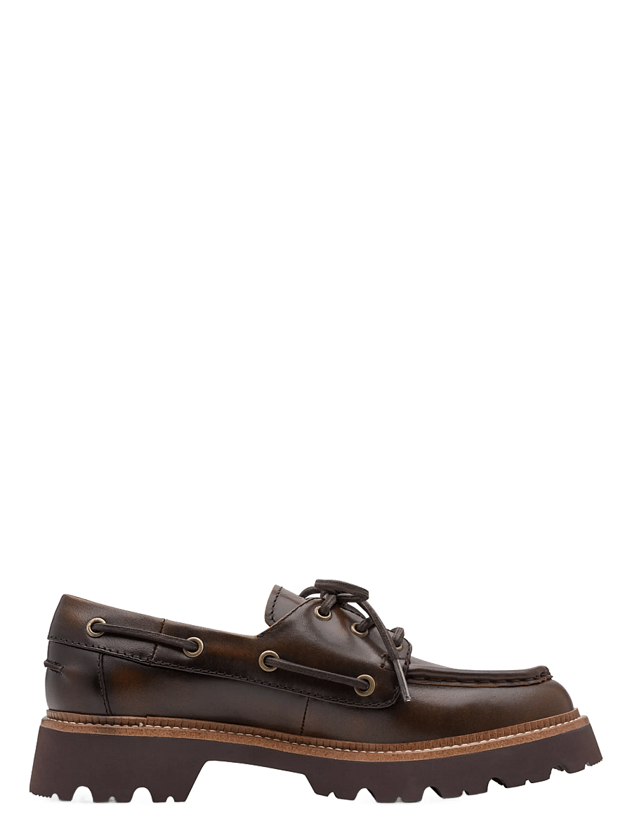 Tamaris - Women Lace-up - purjekingad - mocca leather - 2