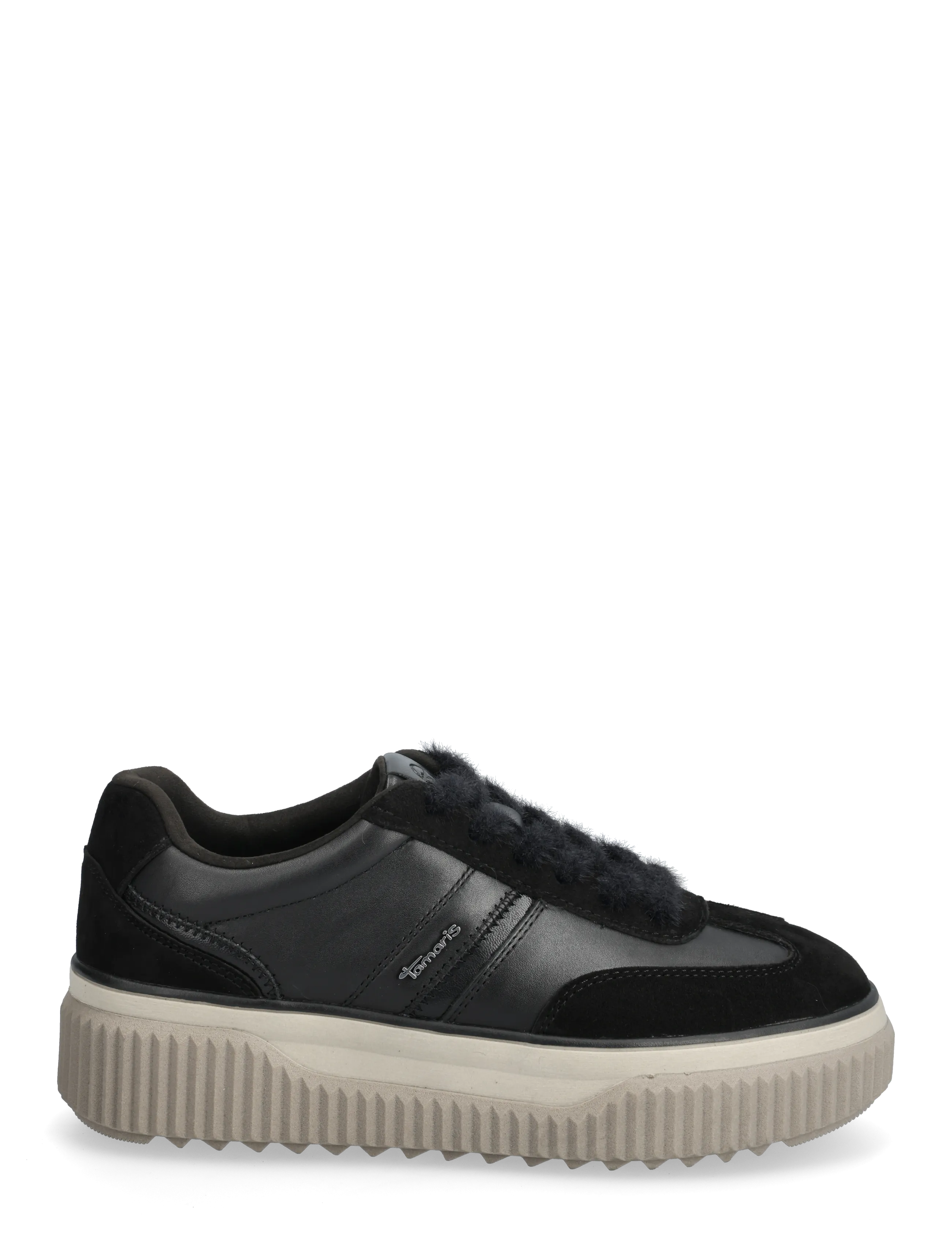 Tamaris - Women Lace-up - chunky sneakers - black leather - 1