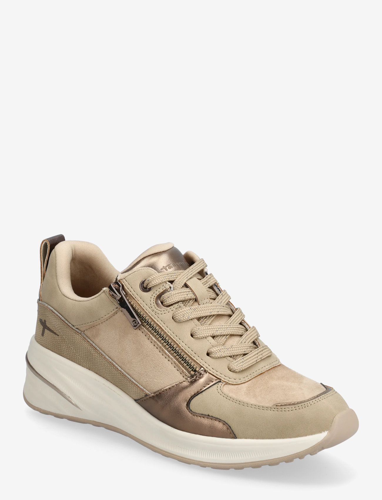Tamaris - Women Lace-up - låga sneakers - beige - 0