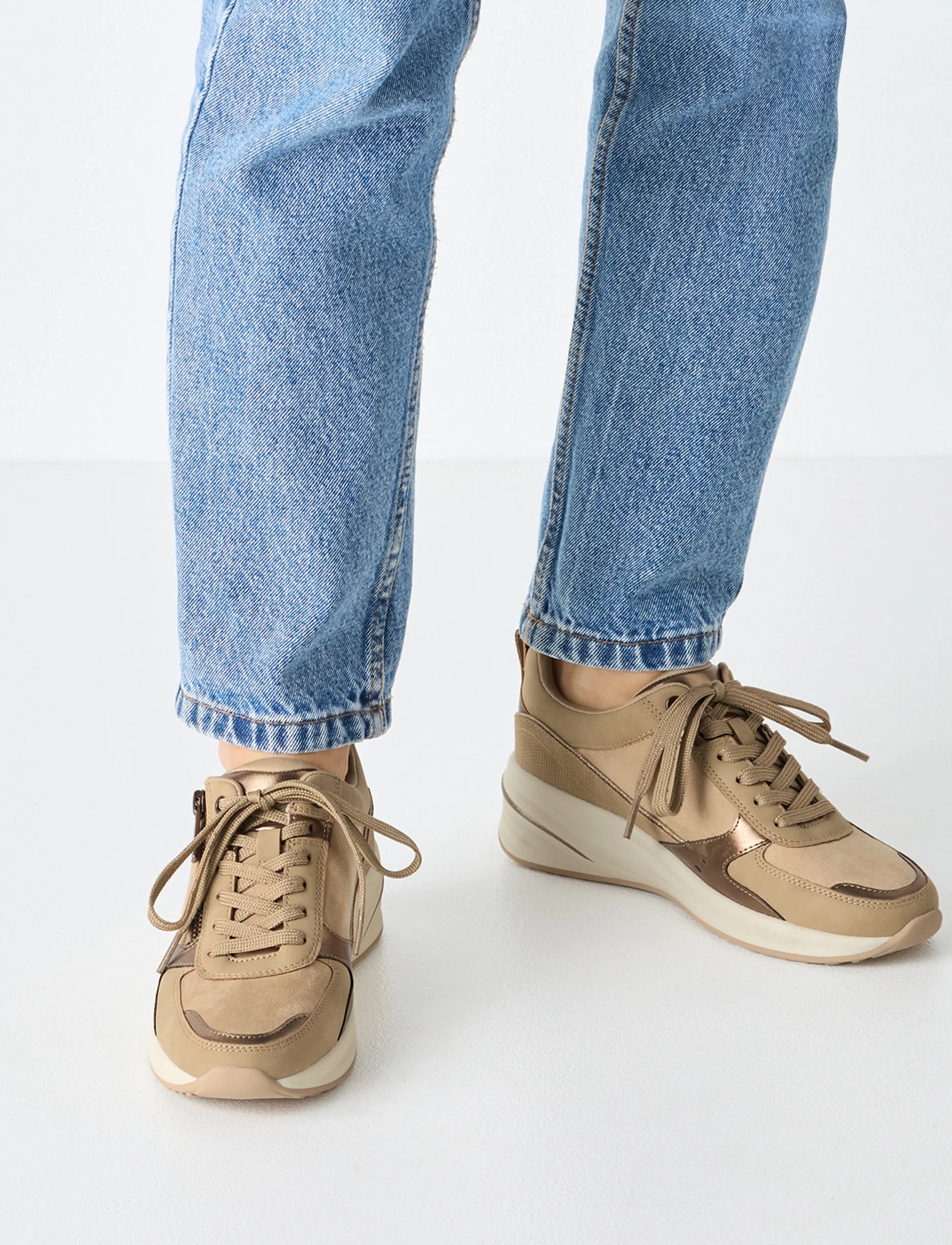 Tamaris - Women Lace-up - niedrige sneakers - beige - 5
