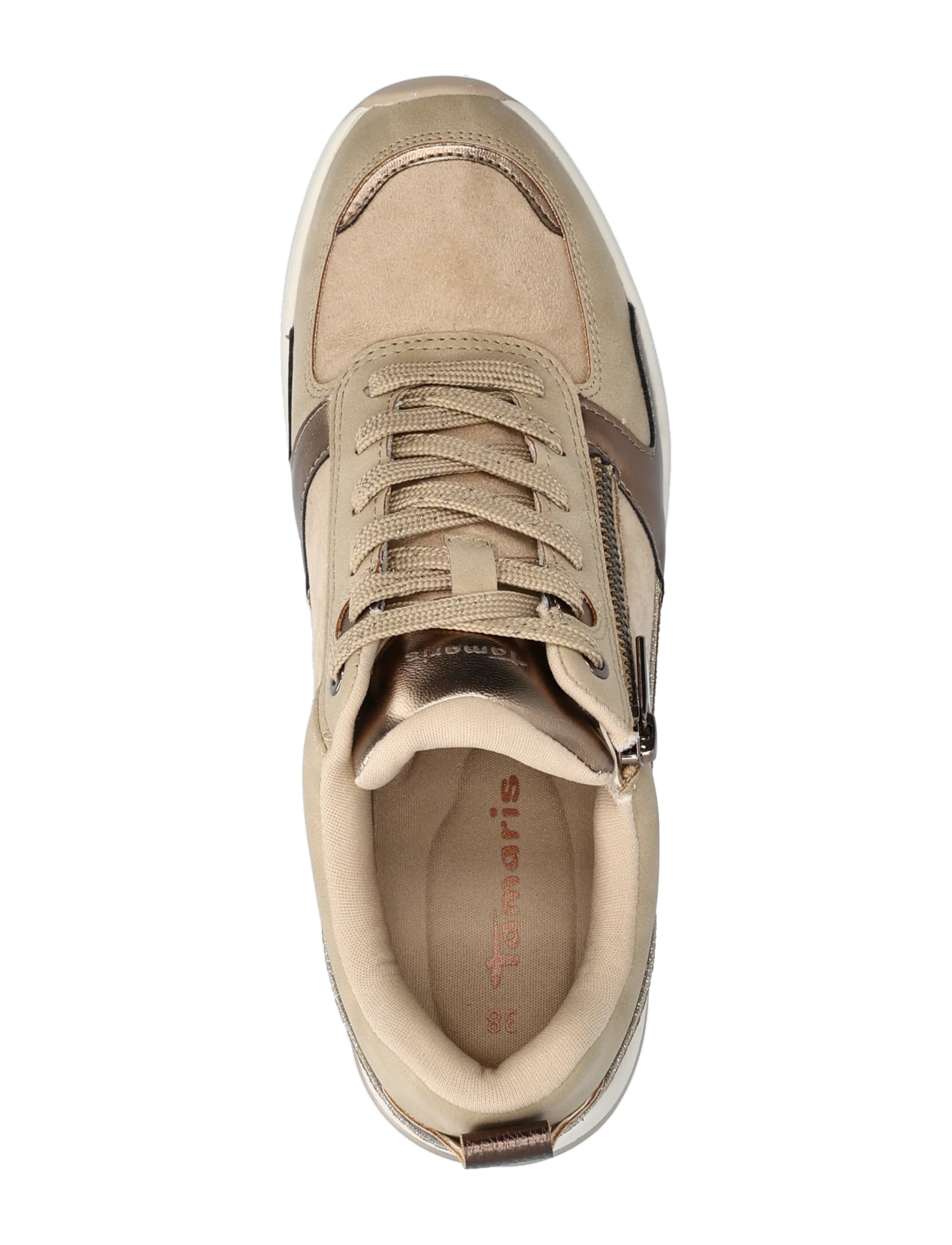 Tamaris - Women Lace-up - niedrige sneakers - beige - 3