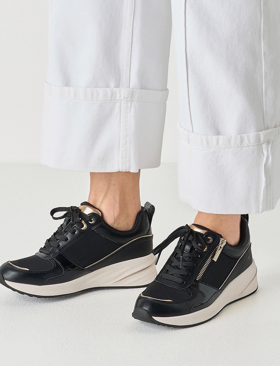 Tamaris - Women Lace-up - lave sneakers - black/gold - 5