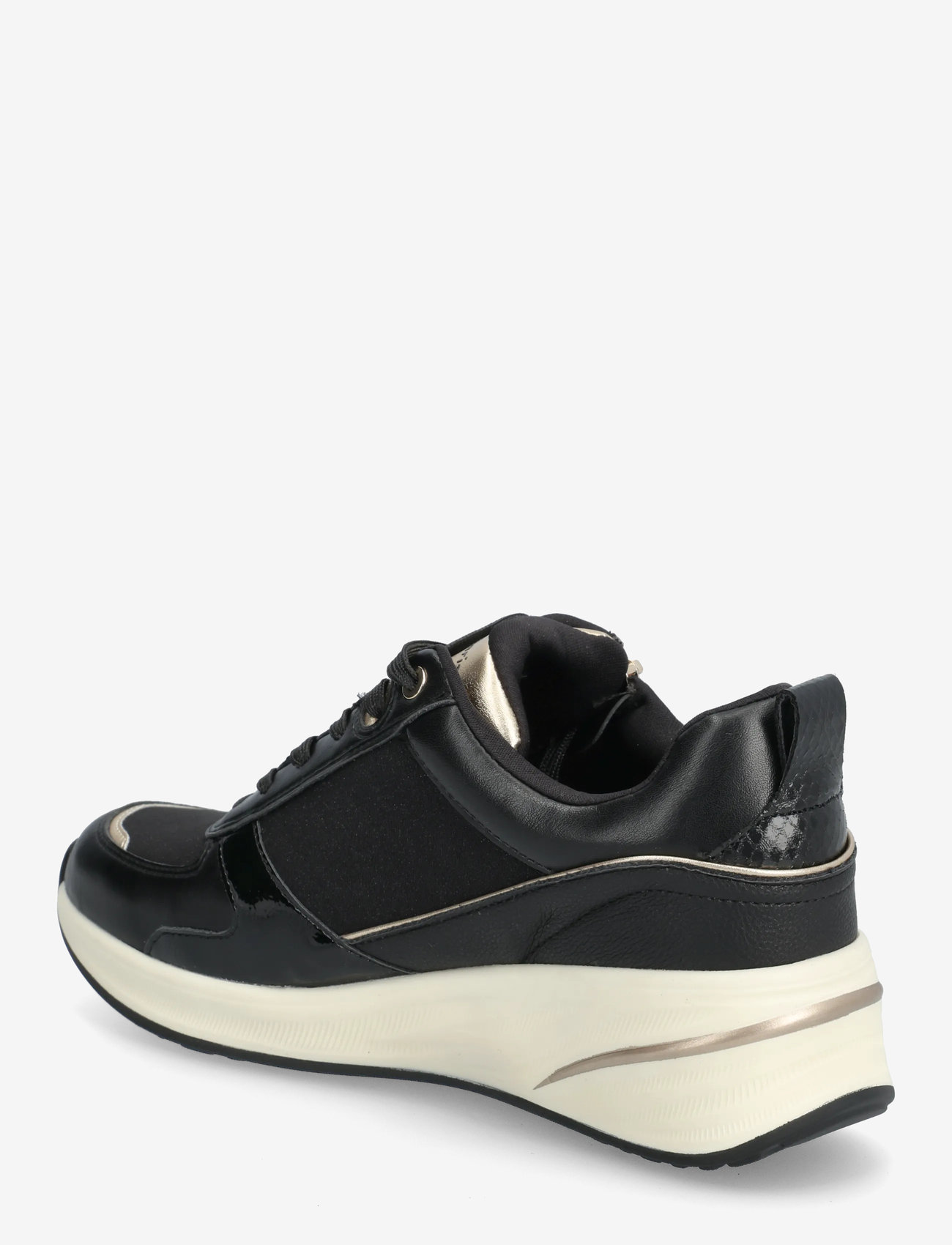 Tamaris - Women Lace-up - madala säärega tossud - black/gold - 2