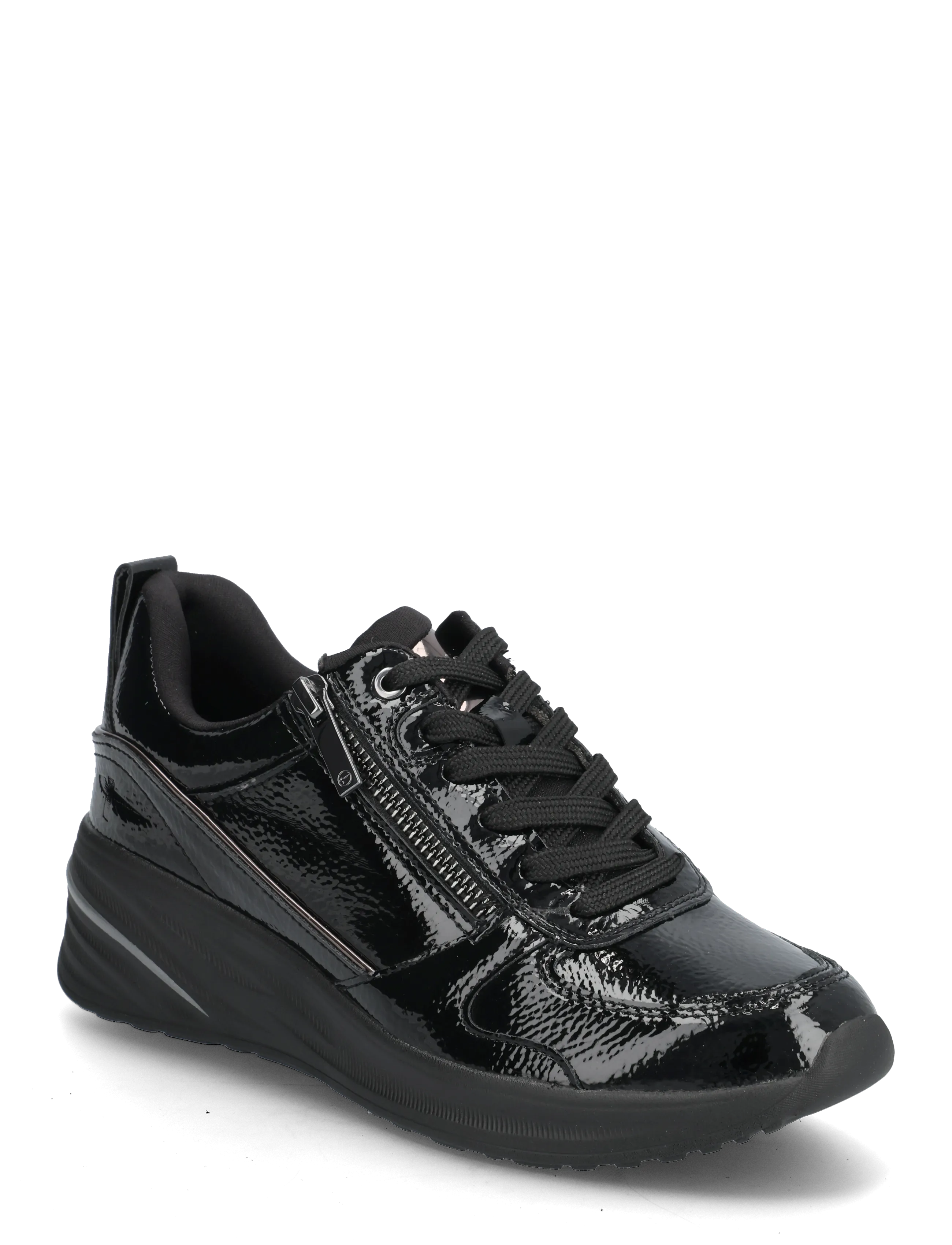 Tamaris Women Lace-Up, 42, Sneakers, Schwarz - Low-top Frauen