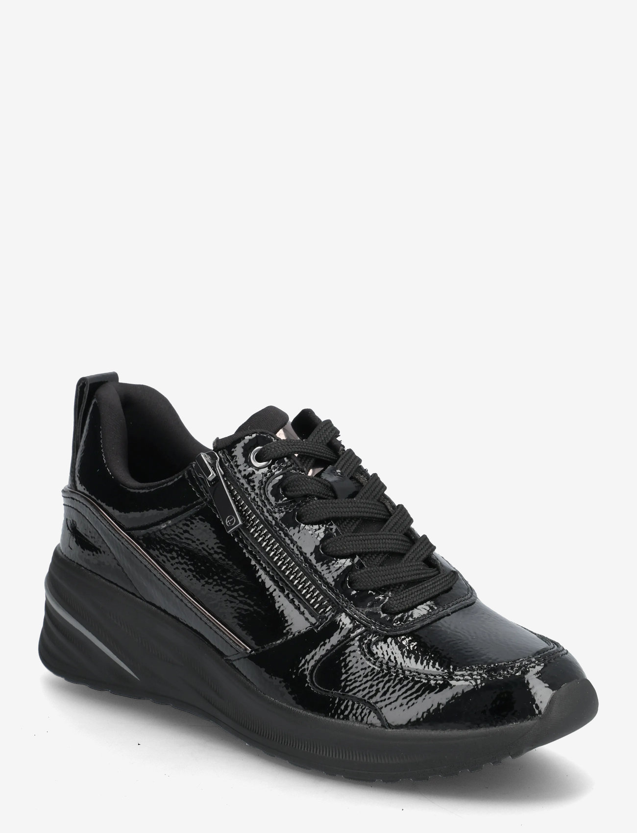 Tamaris - Women Lace-up - madala säärega tossud - black patent - 0