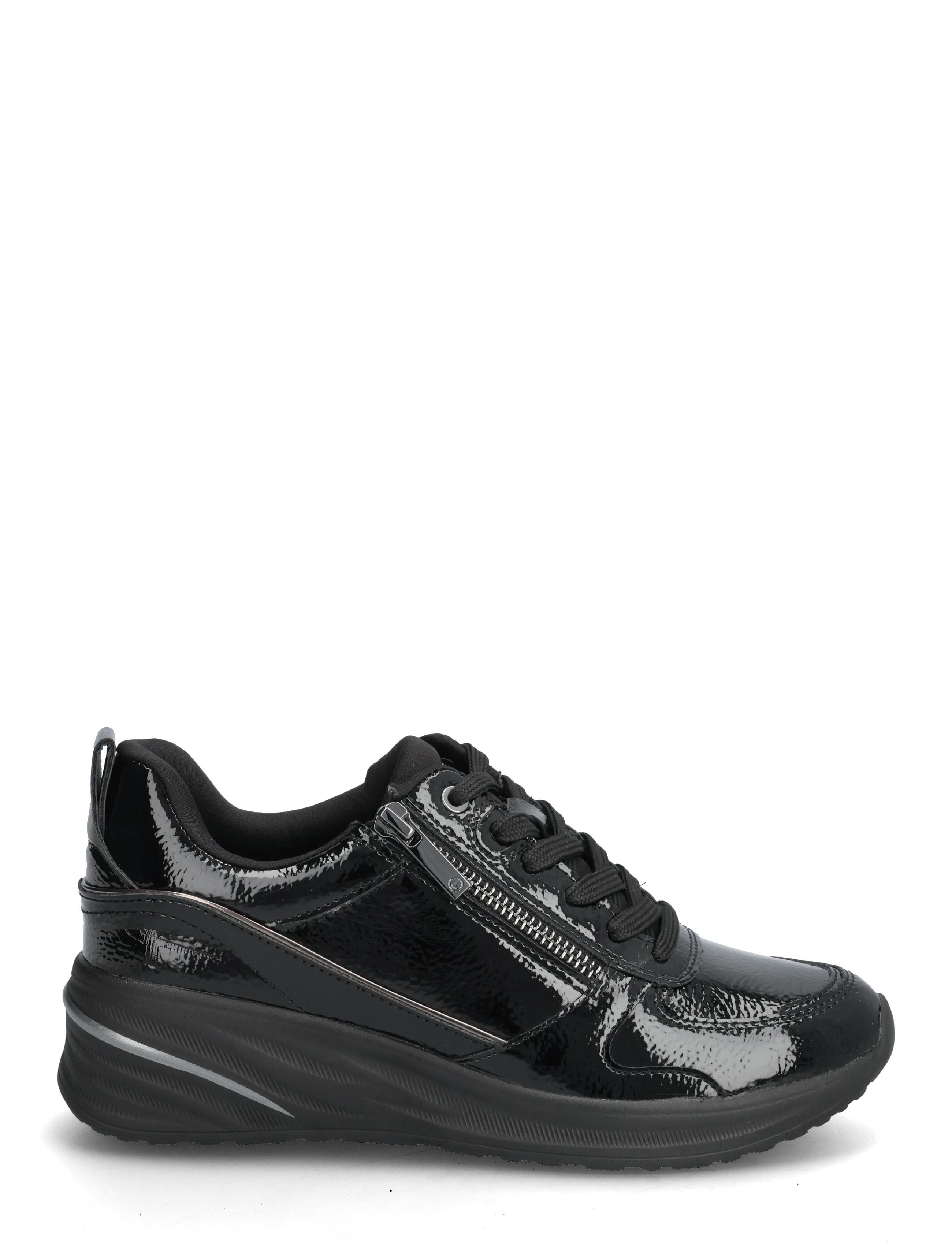 Tamaris - Women Lace-up - low tops - black patent - 1