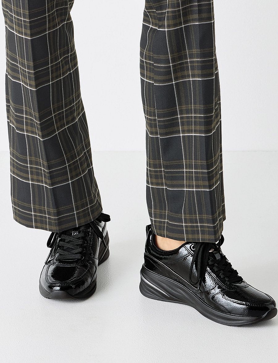 Tamaris - Women Lace-up - low tops - black patent - 5