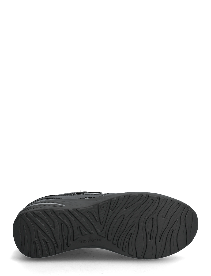 Tamaris - Women Lace-up - low tops - black patent - 4