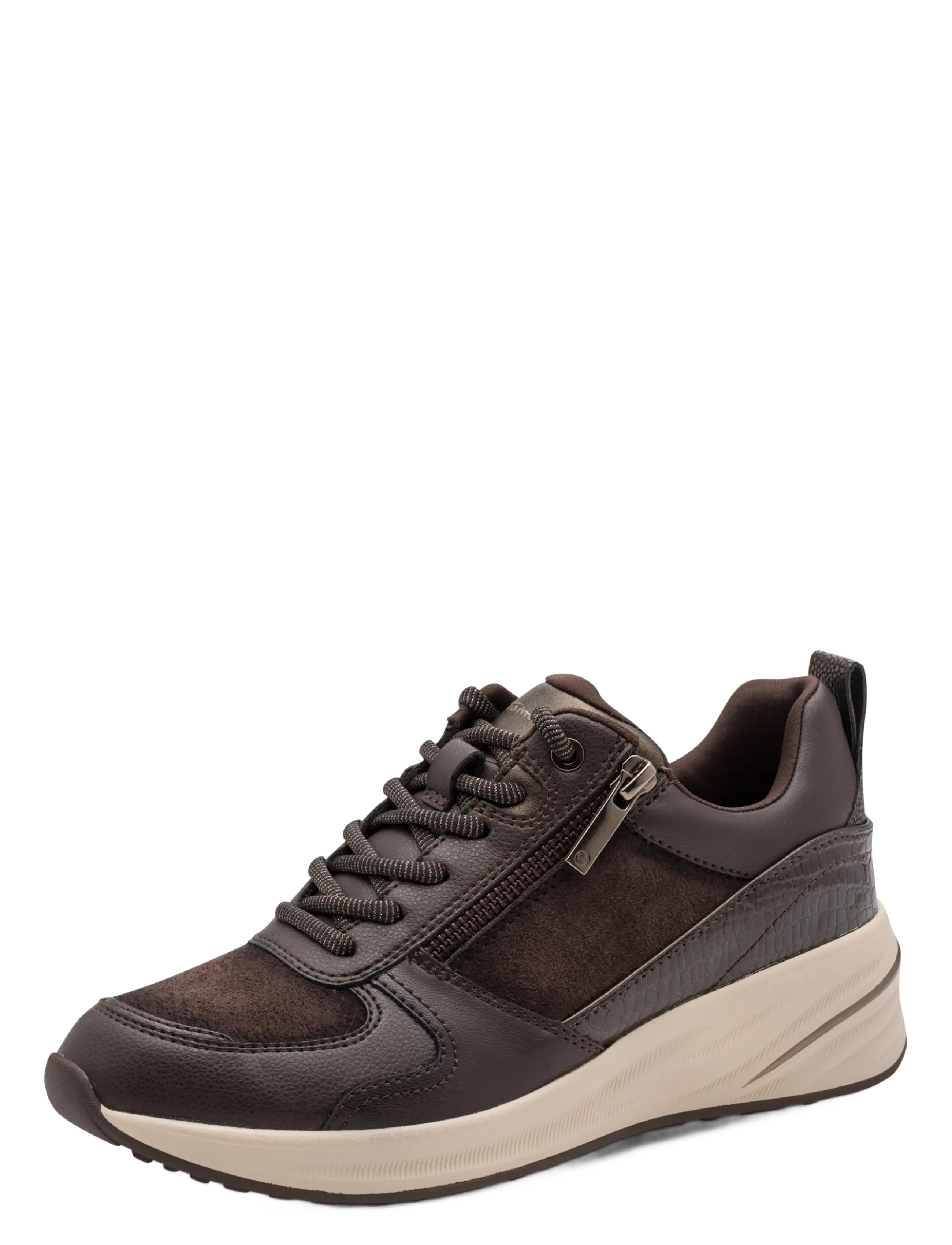 Tamaris Women Lace-Up, 39, Sneakers, Braun - Low-top Frauen