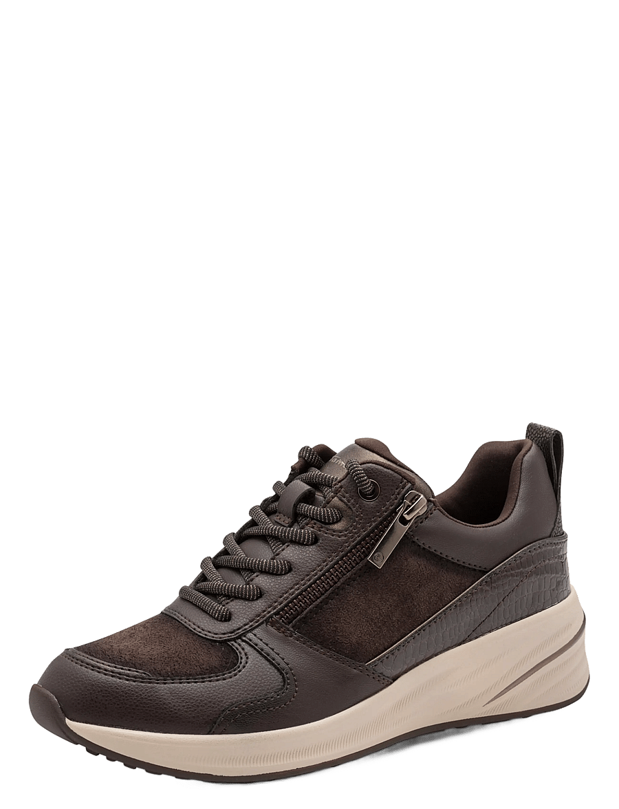 Tamaris - Women Lace-up - niedrige sneaker - mocca comb - 0