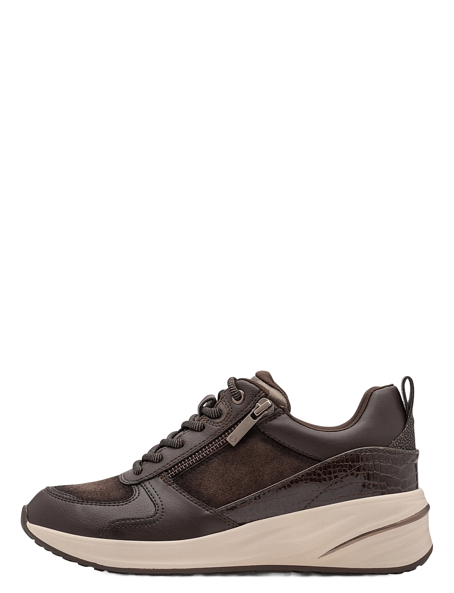 Tamaris - Women Lace-up - niedrige sneaker - mocca comb - 1
