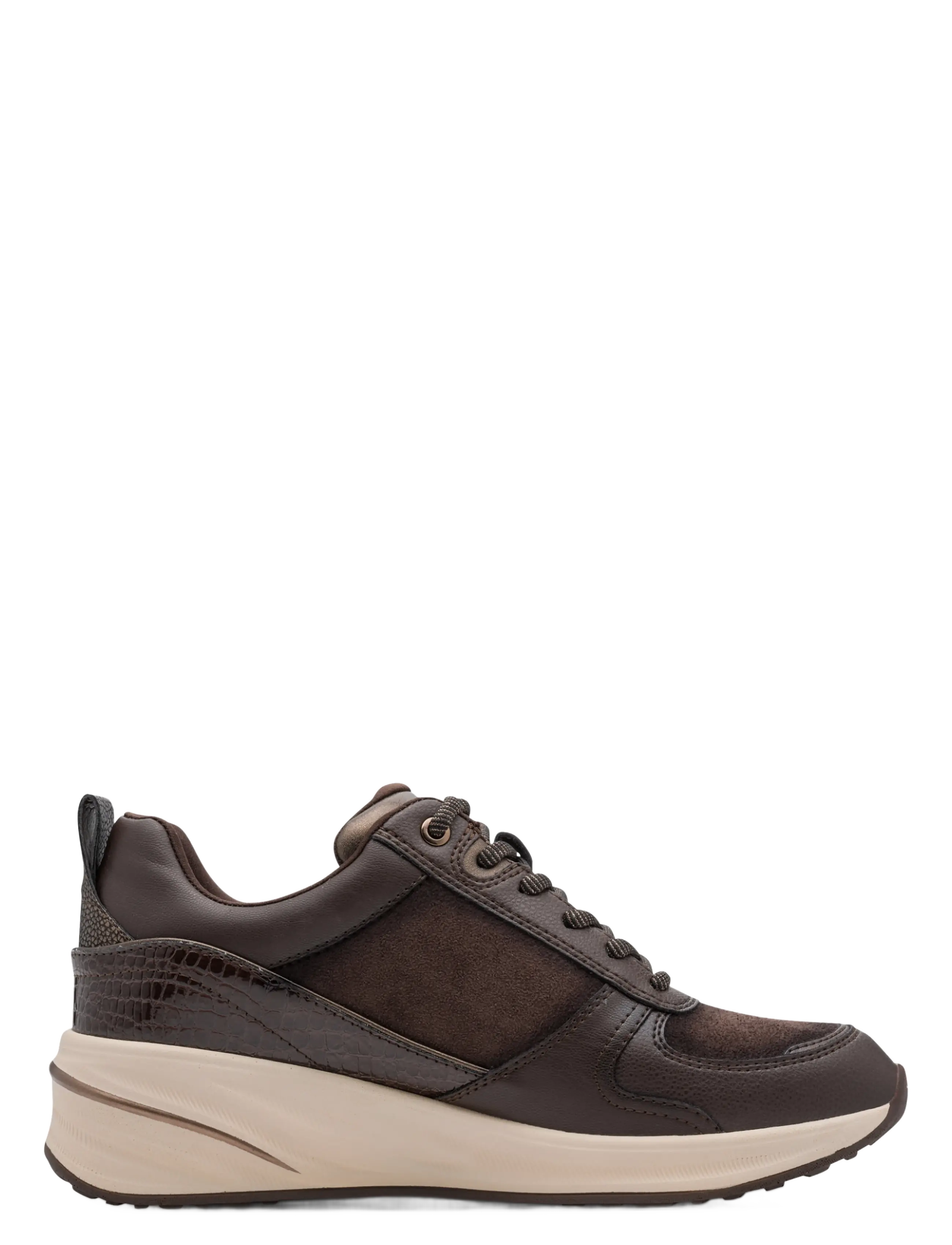 Tamaris - Women Lace-up - lave sneakers - mocca comb - 2