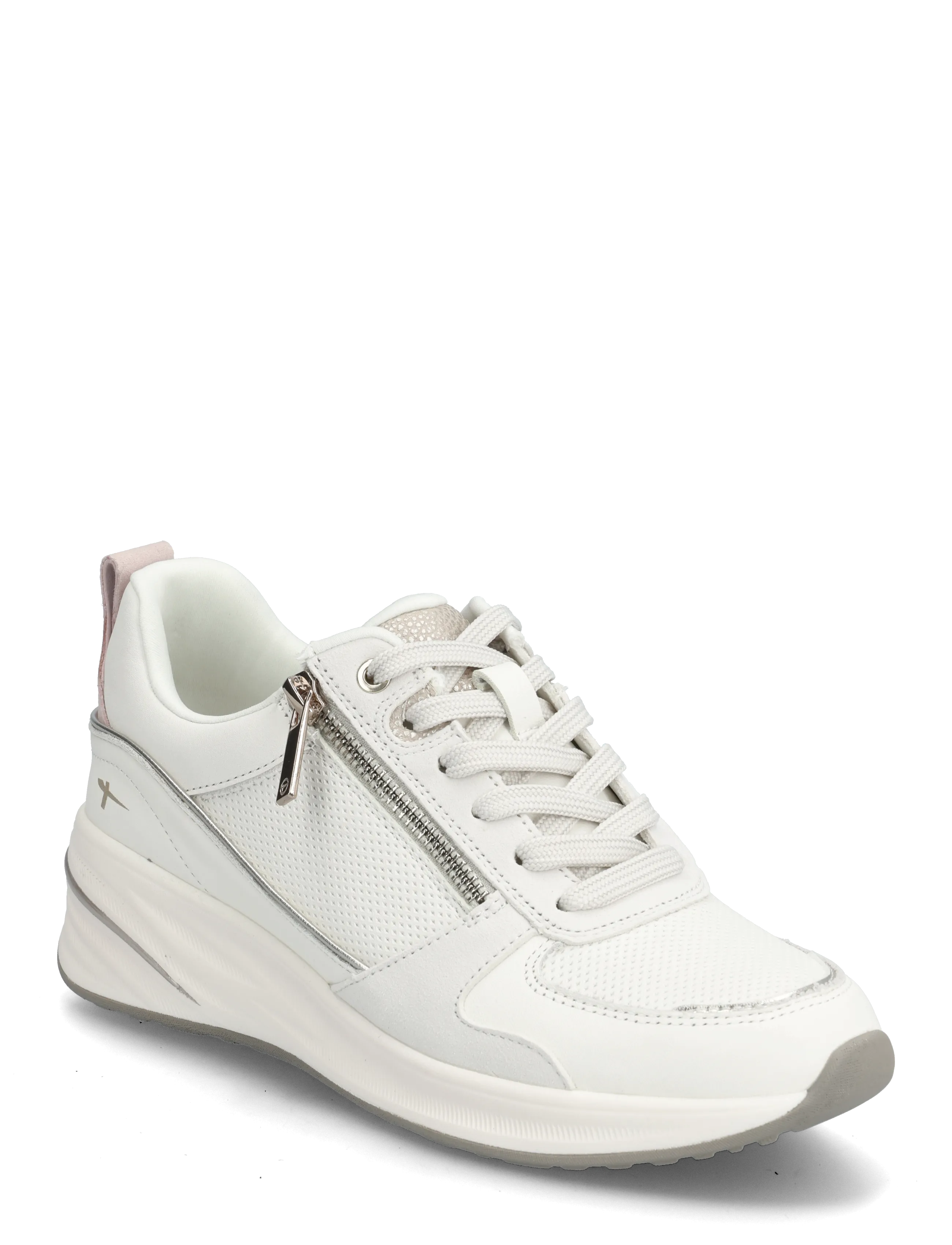 Tamaris Women Lace-up - Kengät - WHITE LEATHER / white
