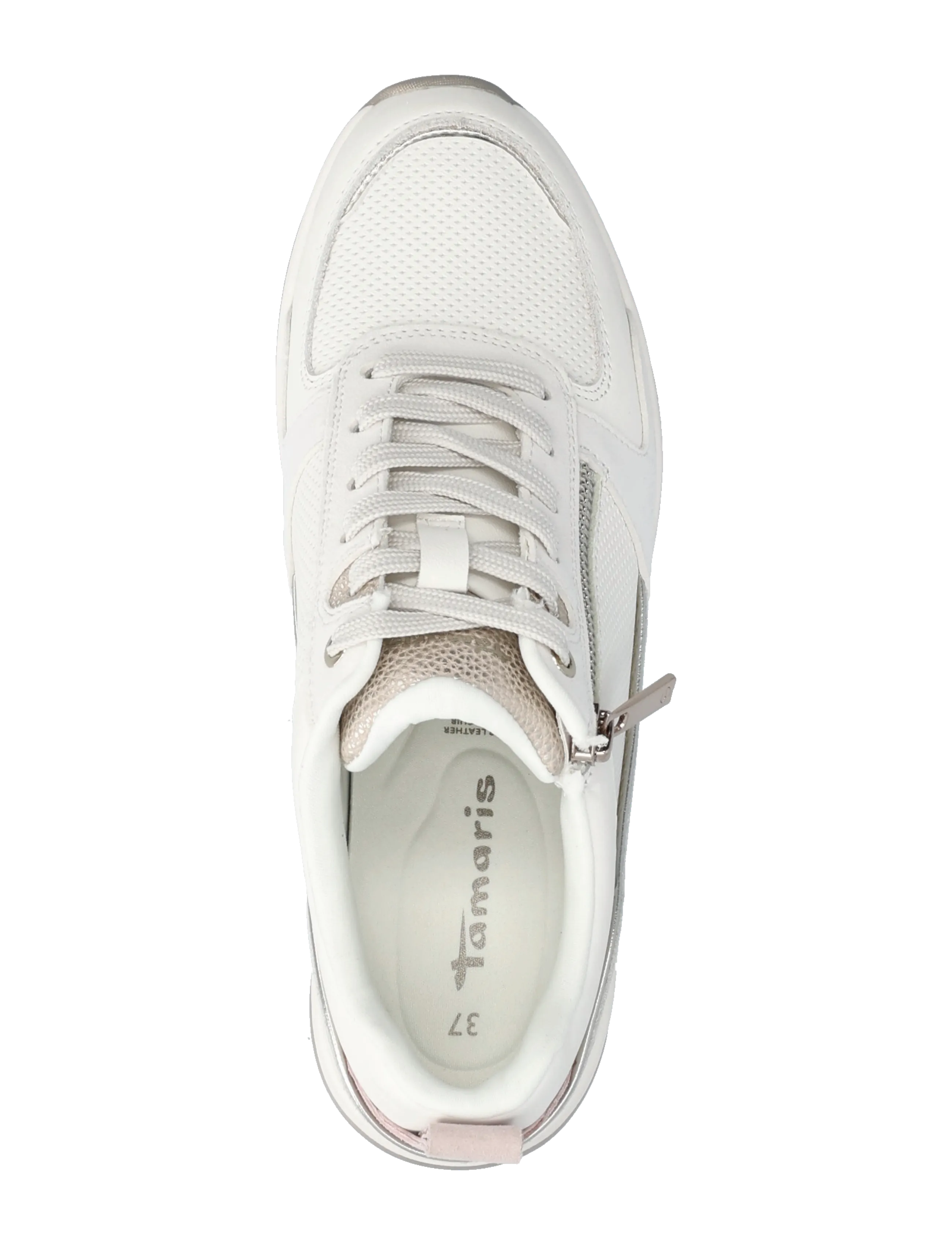 Tamaris - Women Lace-up - confirmation - white leather - 3