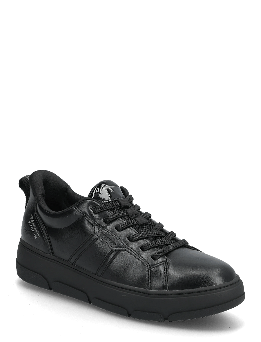 Tamaris - Women Lace-up - matalavartiset tennarit - black uni - 0