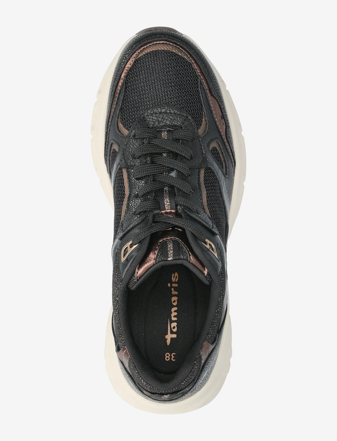 Tamaris - Women Lace-up - chunky sneakers - black/bronce - 3