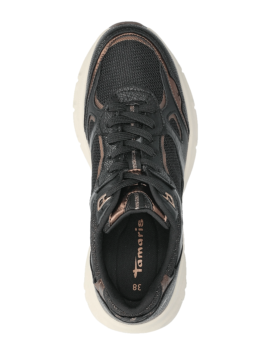 Tamaris - Women Lace-up - chunky sneakers - black/bronce - 3