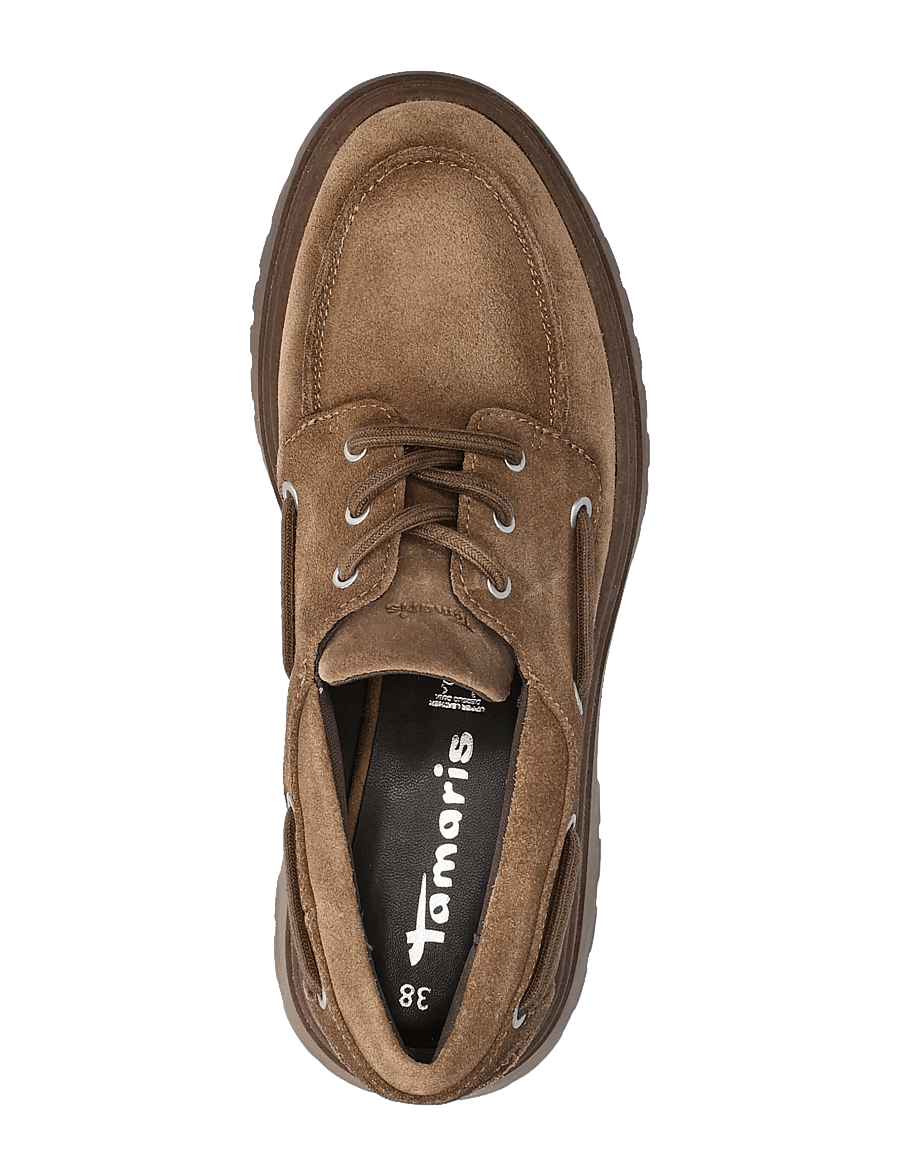 Tamaris - Women Lace-up - seglarskor - camel - 3