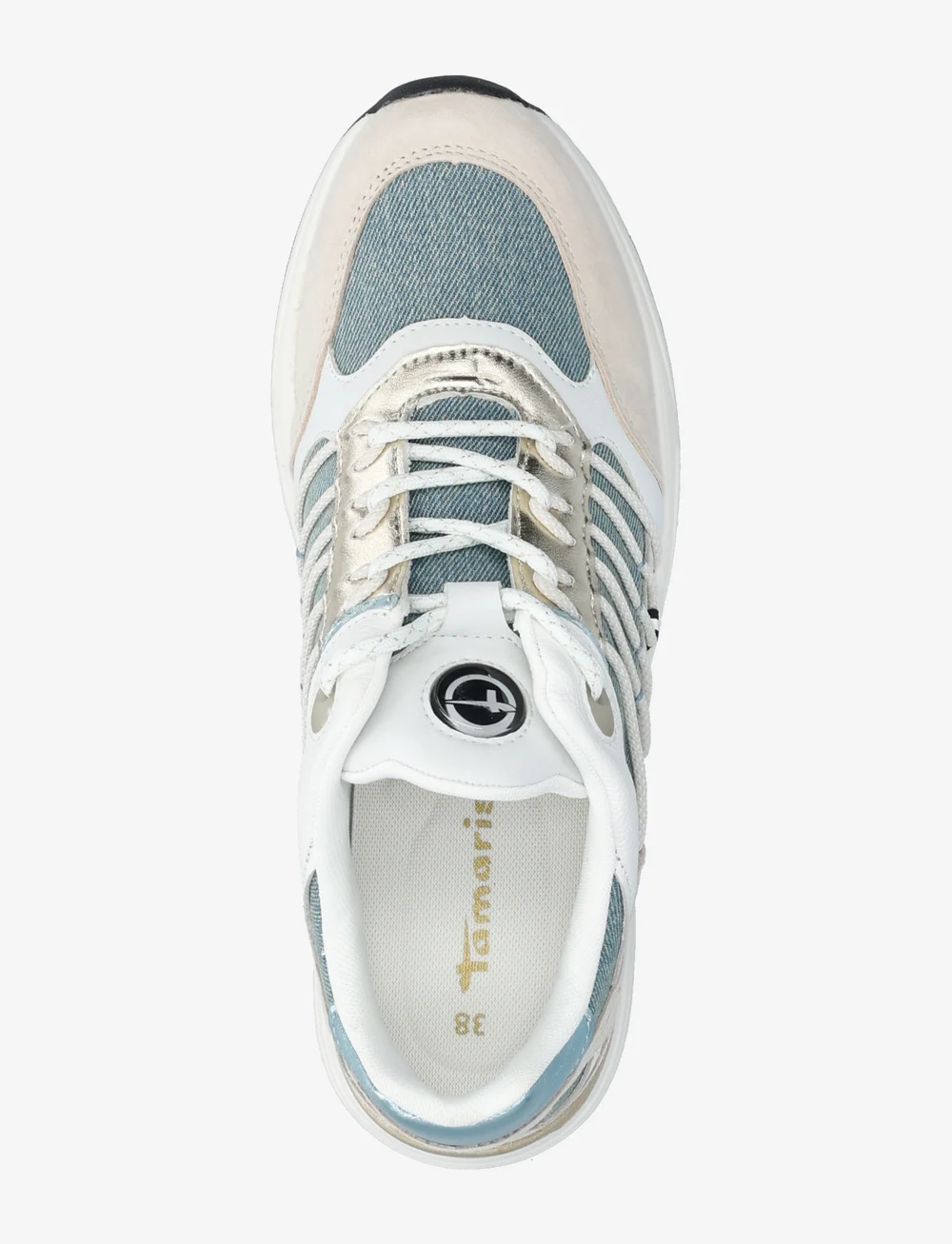 Tamaris - Women Lace-up - låga sneakers - denim comb - 3