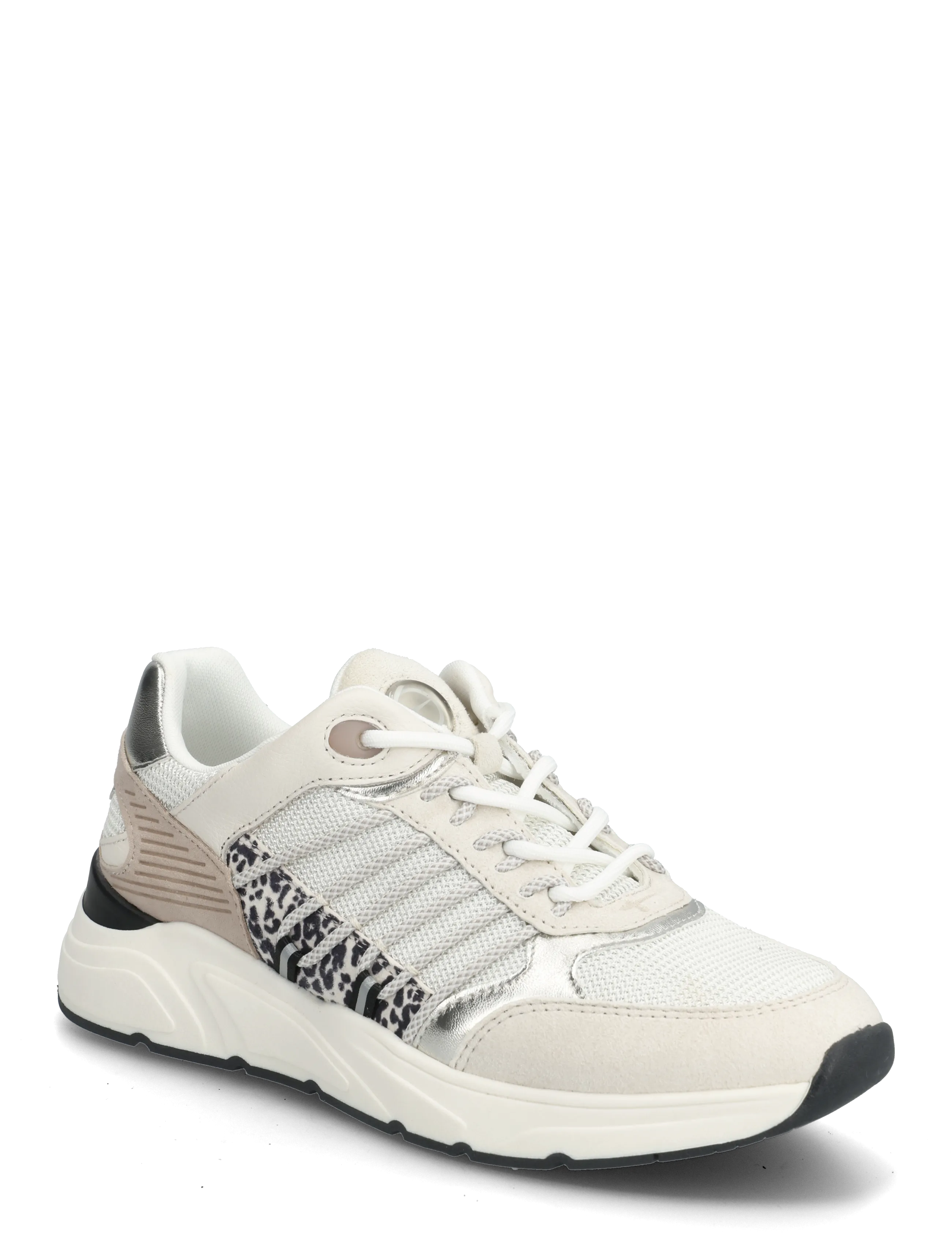 Tamaris Women Lace-up - Kengät - LEOPARD COMB / cream