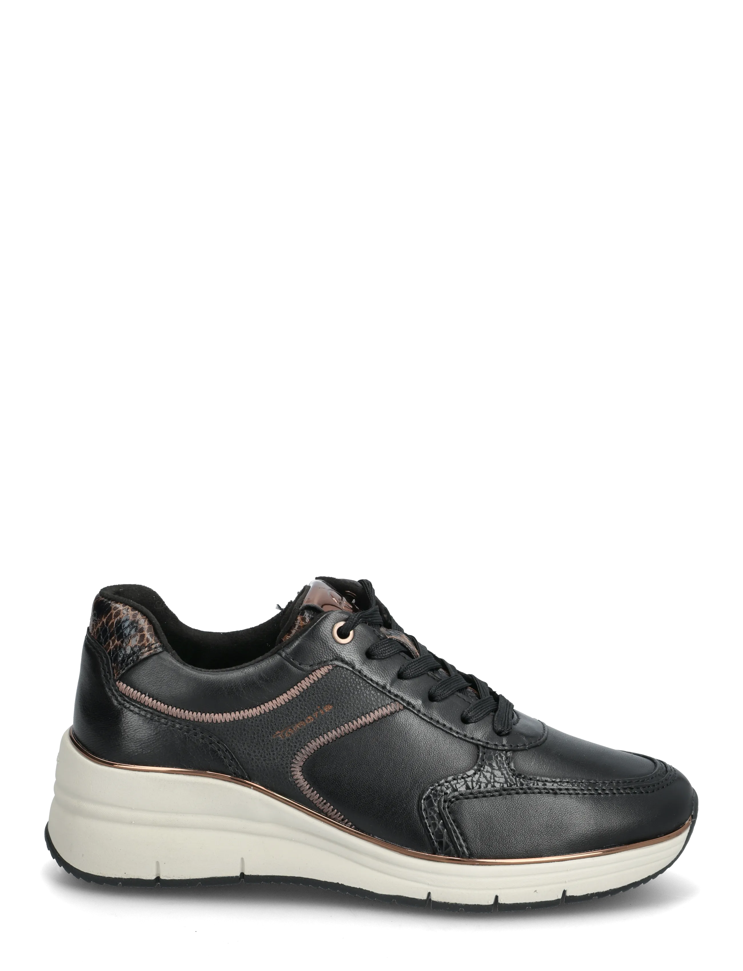 Tamaris - Women Lace-up - lave sneakers - black comb - 1