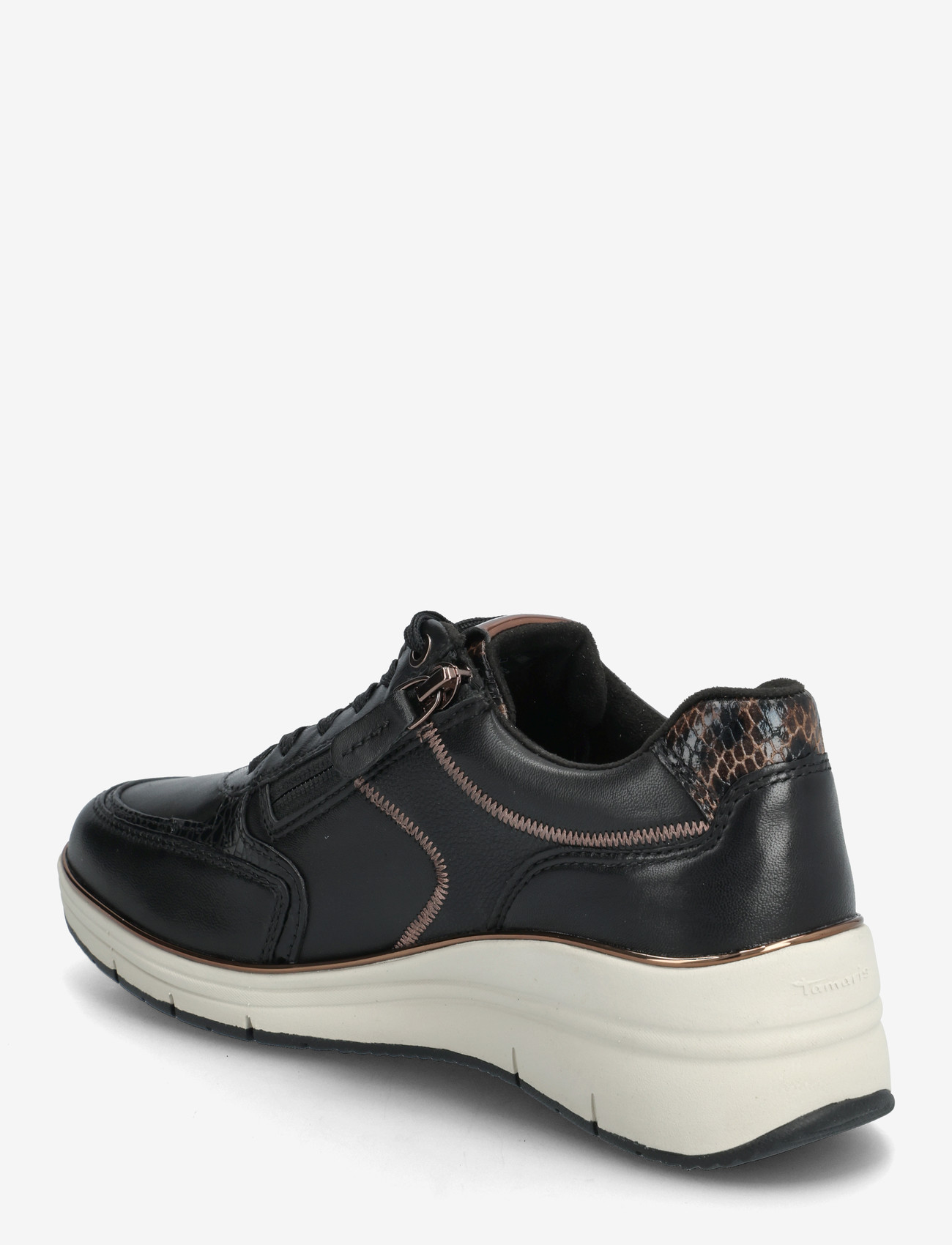 Tamaris - Women Lace-up - lave sneakers - black comb - 2