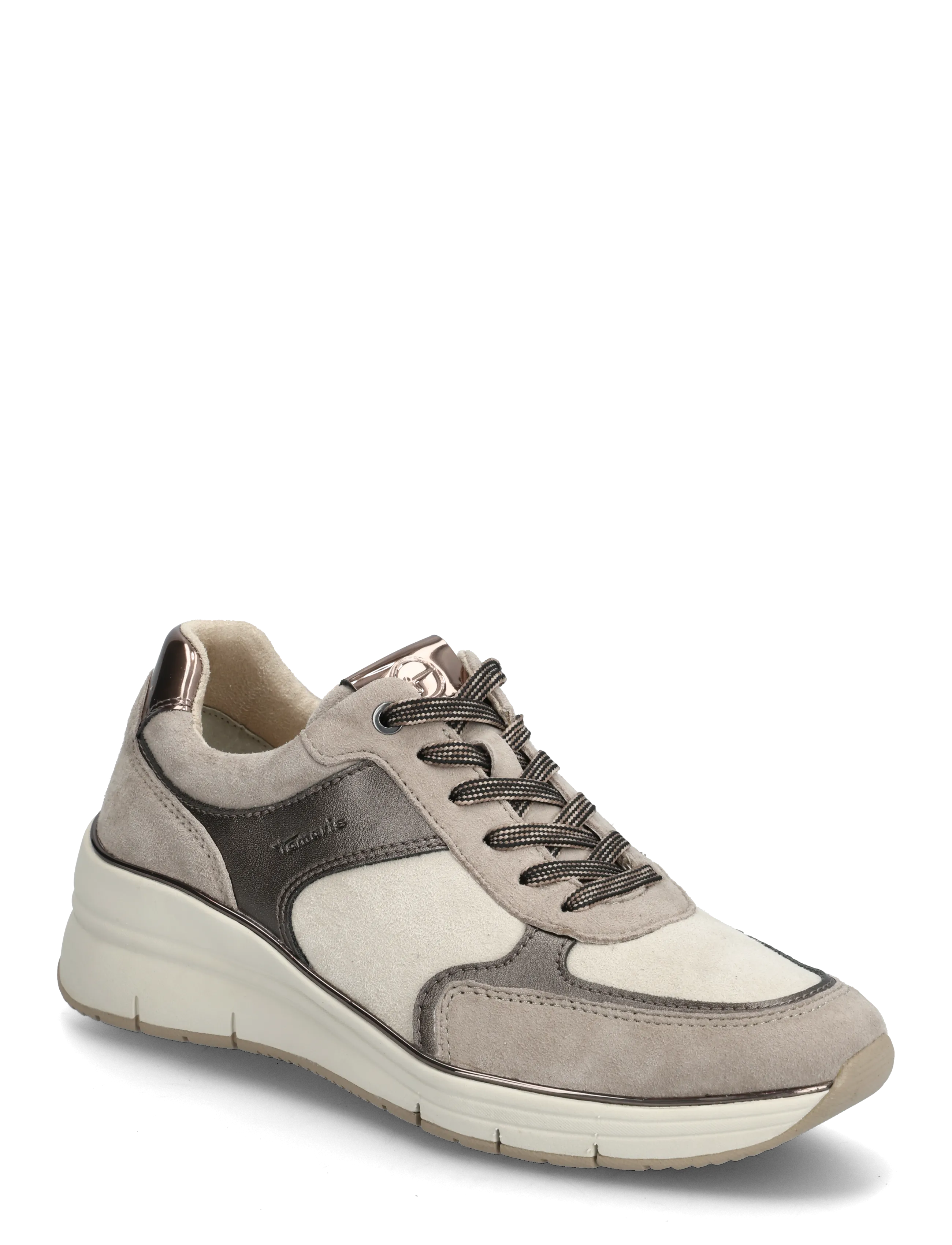 Tamaris Women Lace-up - Sneakers - TAUPE COMB / beige