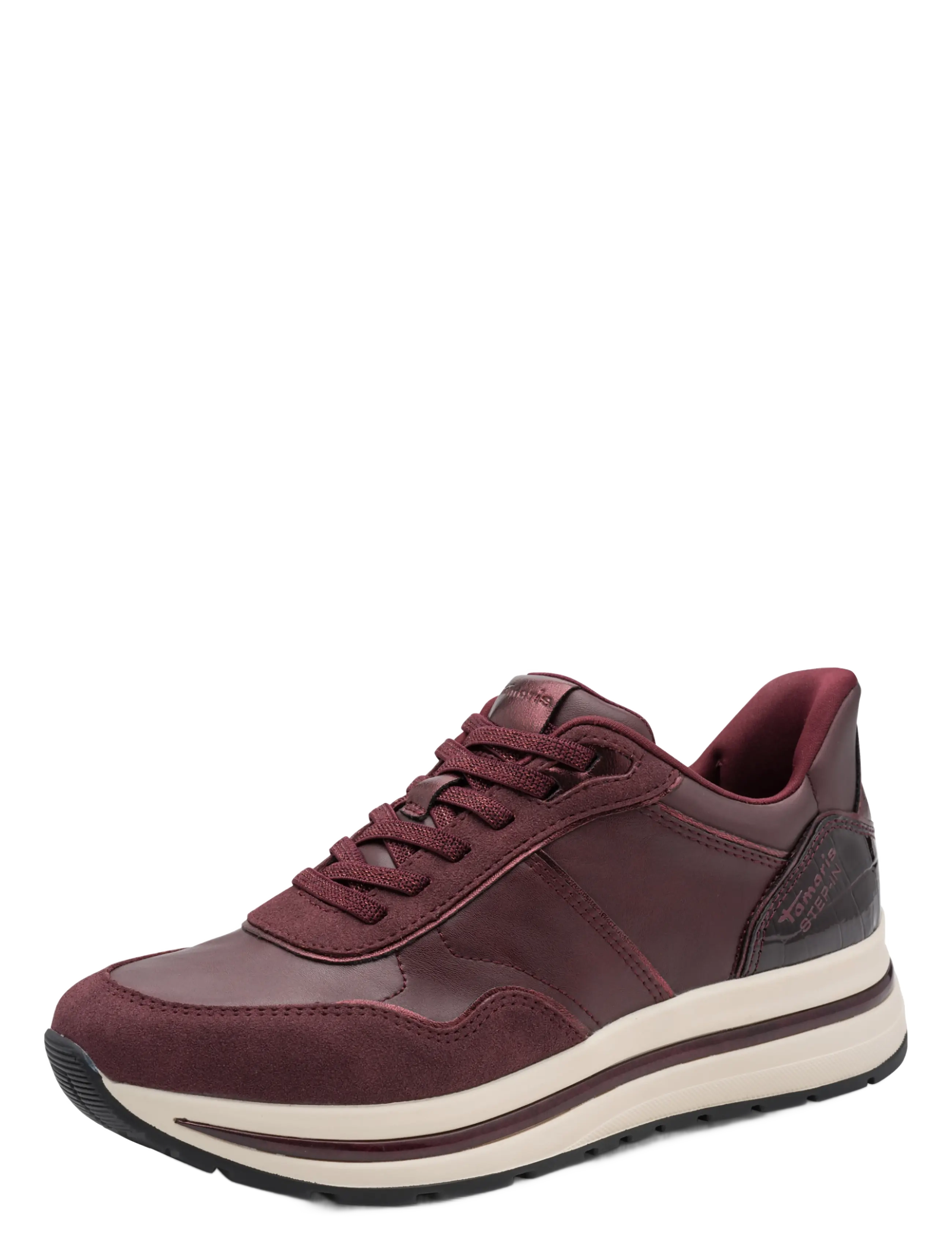 Tamaris Women Lace-Up, 37, Sneakers, Burgunderrot - Low-top Frauen