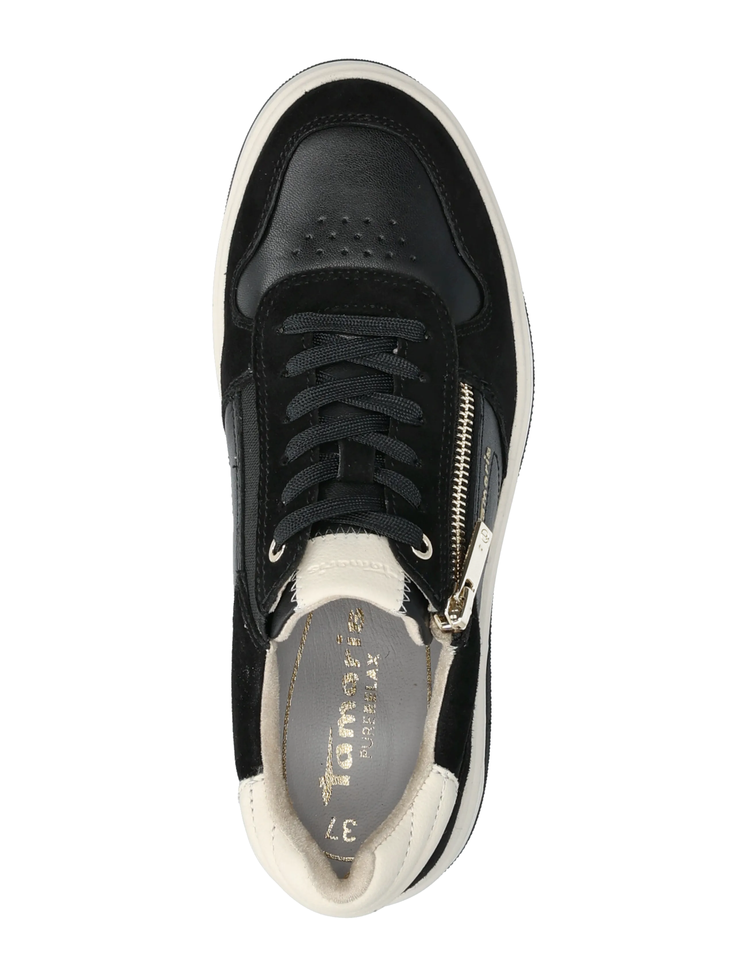 Tamaris - Women Lace-up - low top sneakers - black comb - 3