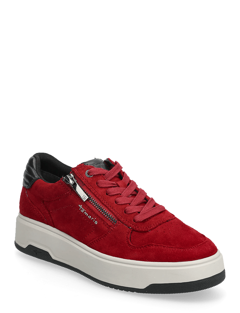 Tamaris - Women Lace-up - niedrige sneakers - merlot - 0
