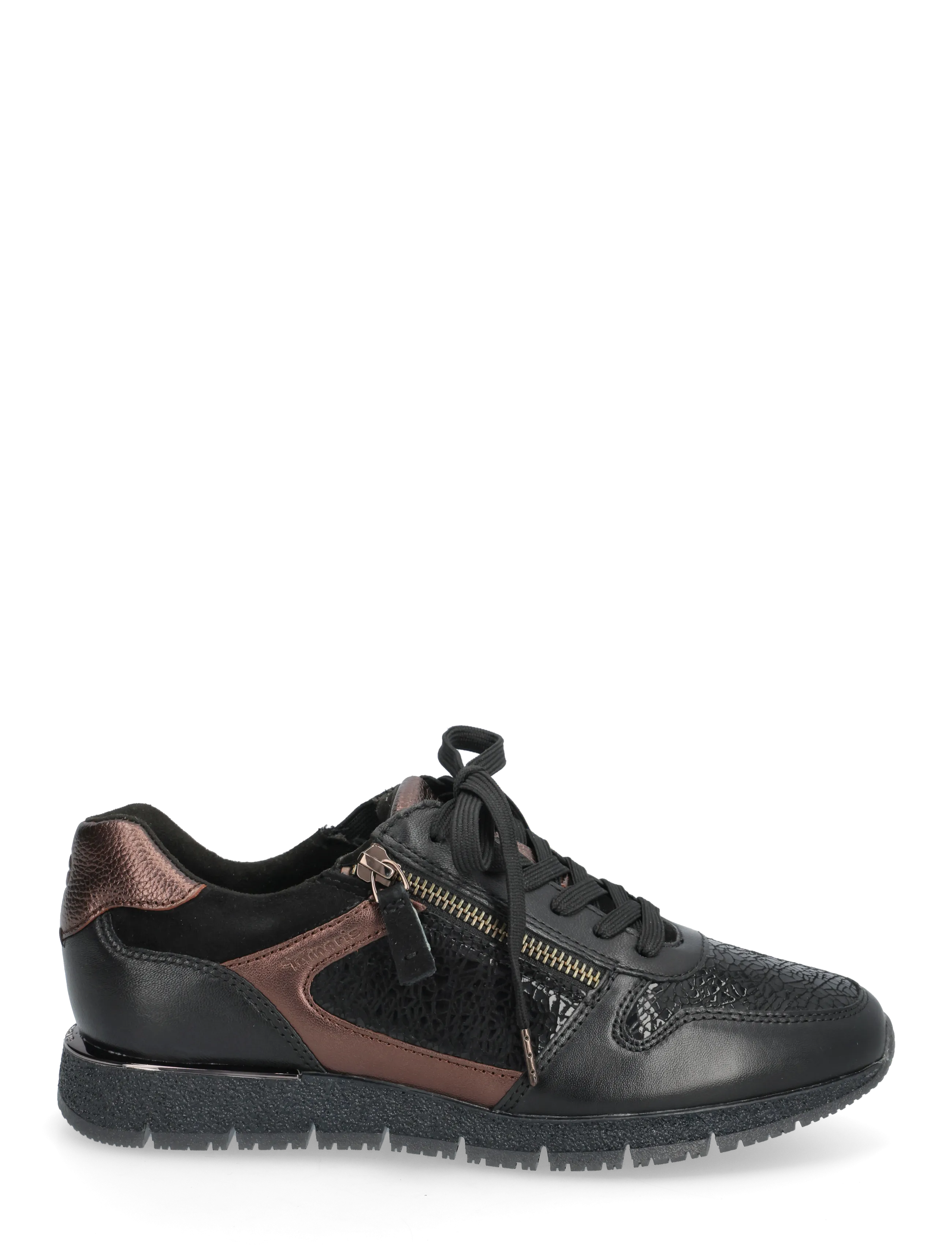 Tamaris - Women Lace-up - lave sneakers - black comb - 1
