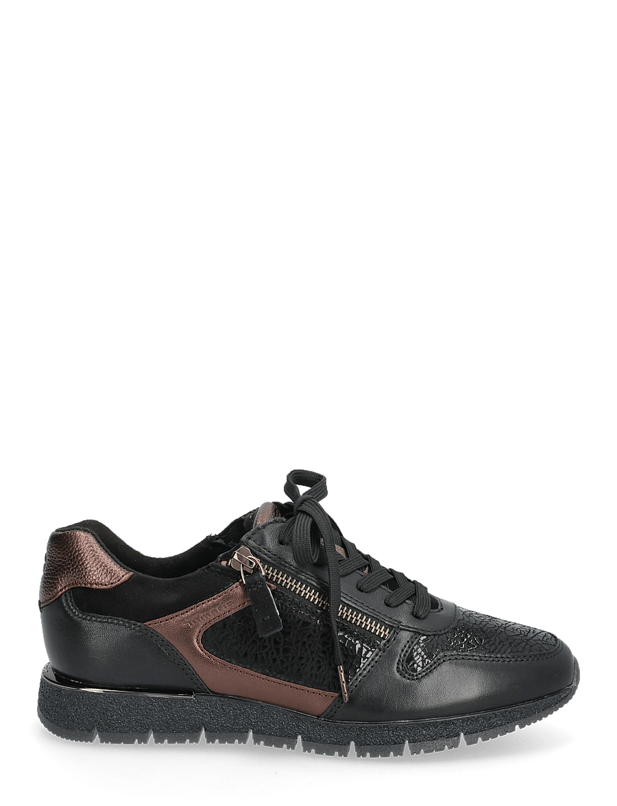 Tamaris - Women Lace-up - lave sneakers - black comb - 1